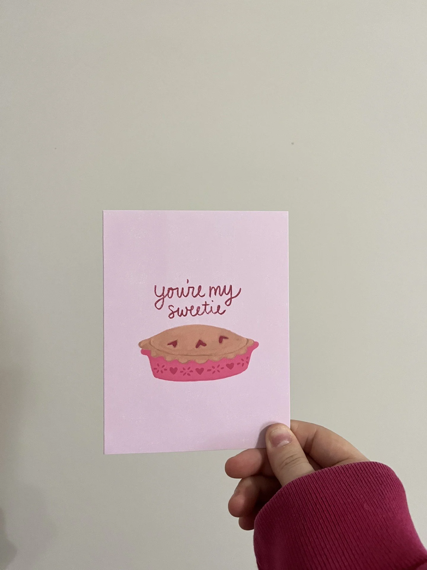 SWEETIE PIE GREETING CARD
