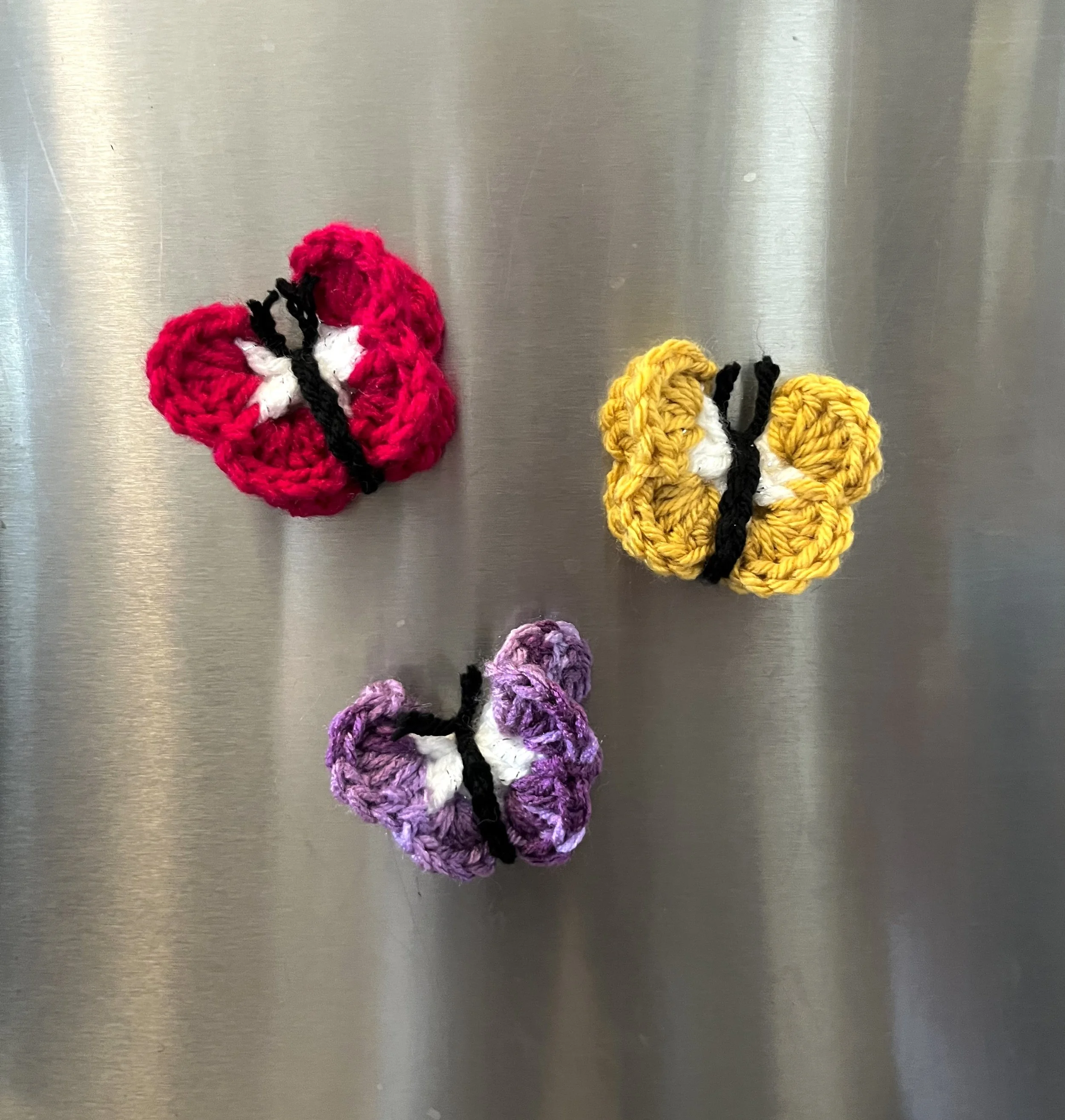 CROCHET BUTTERFLY MAGNETS