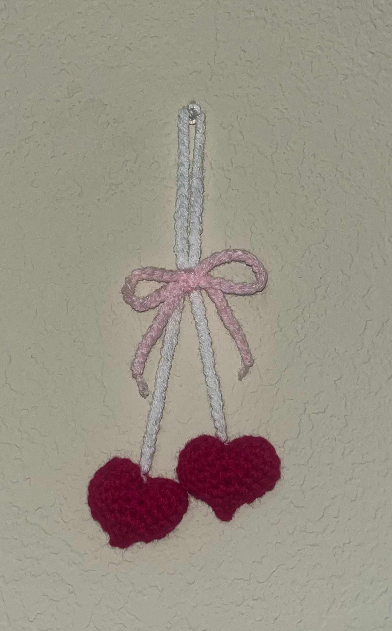 CROCHET HEART CHARM