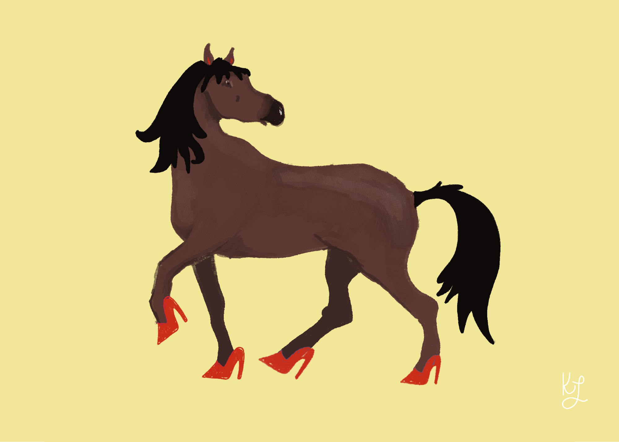 HAPPY FEET COLLECTION: HORSE PRINT