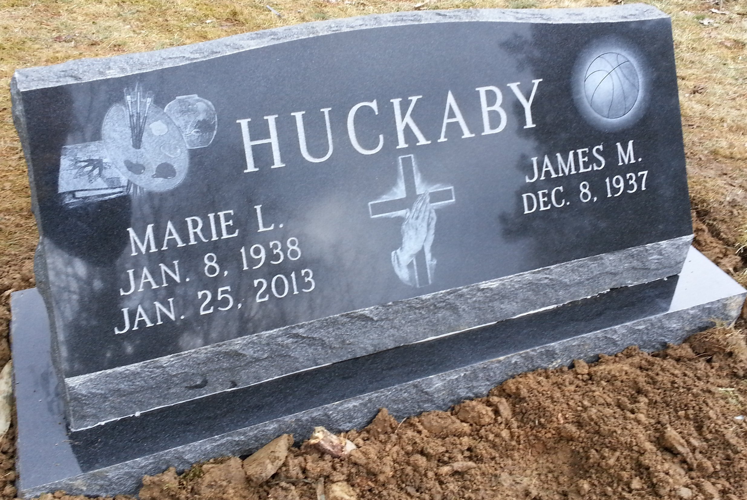 slant and pillow memorial by parry monuments custom memorial engraving in clarks summit pa