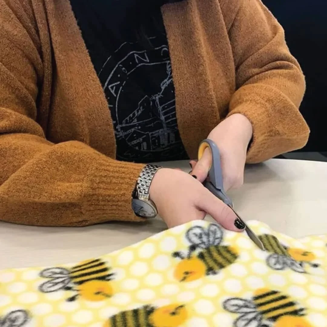  Jackson County Humane Society | 2020  Made fleece blankets for shelter animals.  Click Here To Learn More 