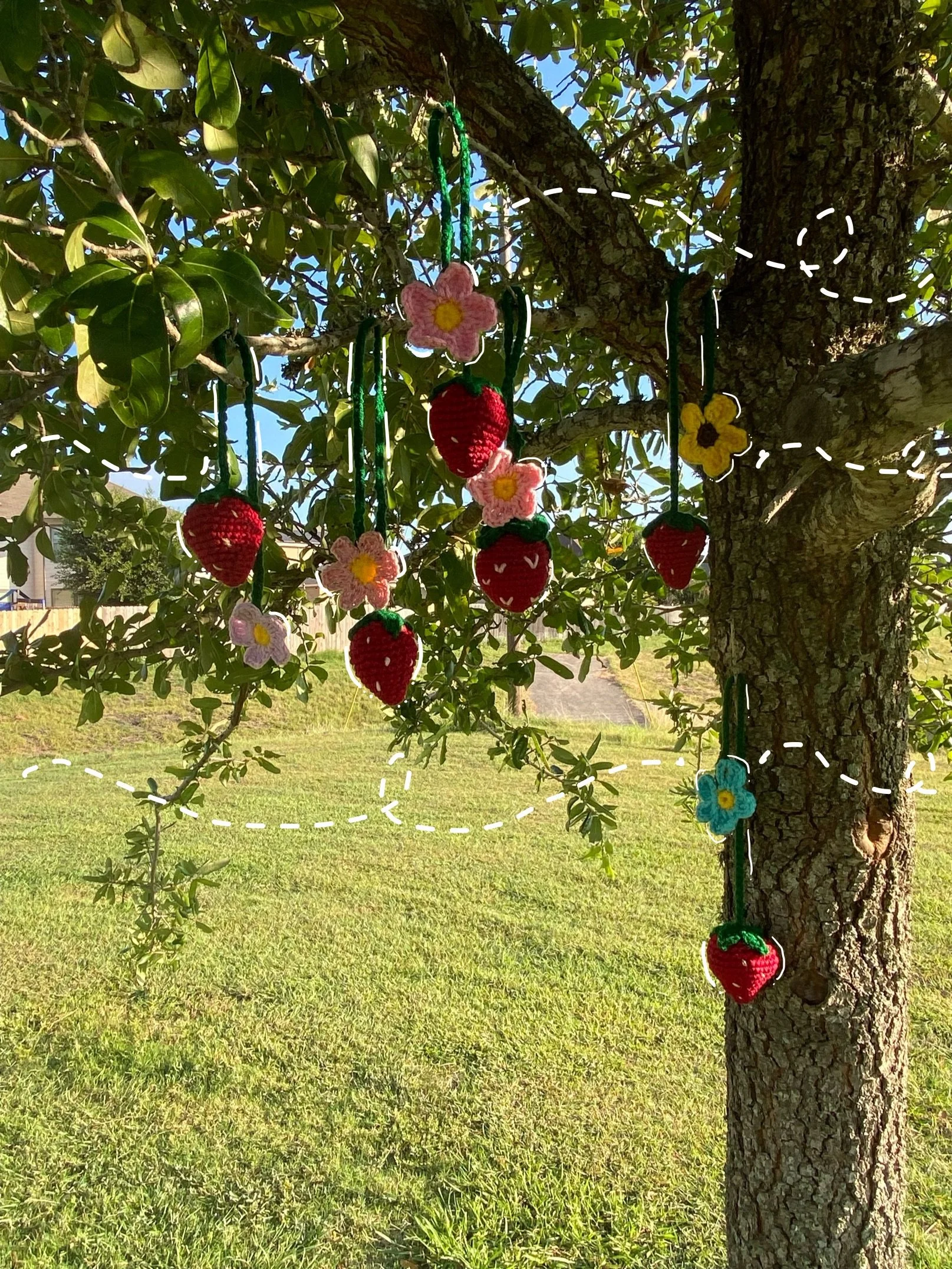 Strawberry plus flower hanger edited2.JPG