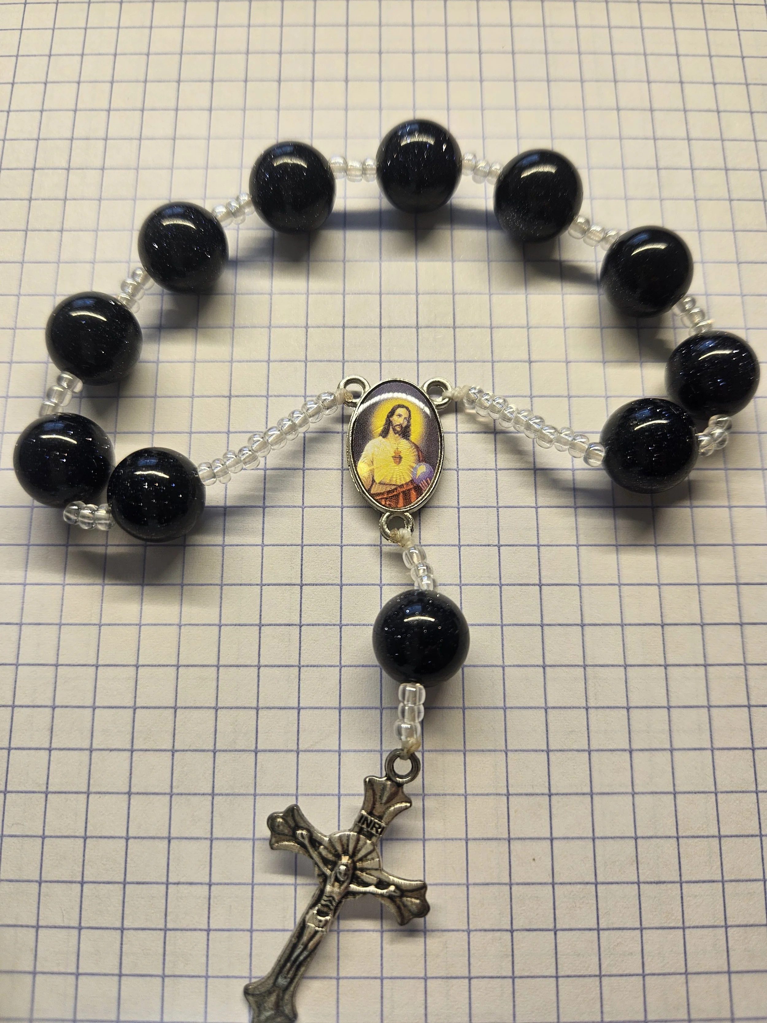BLUE GOLDSTONE CHAPLET