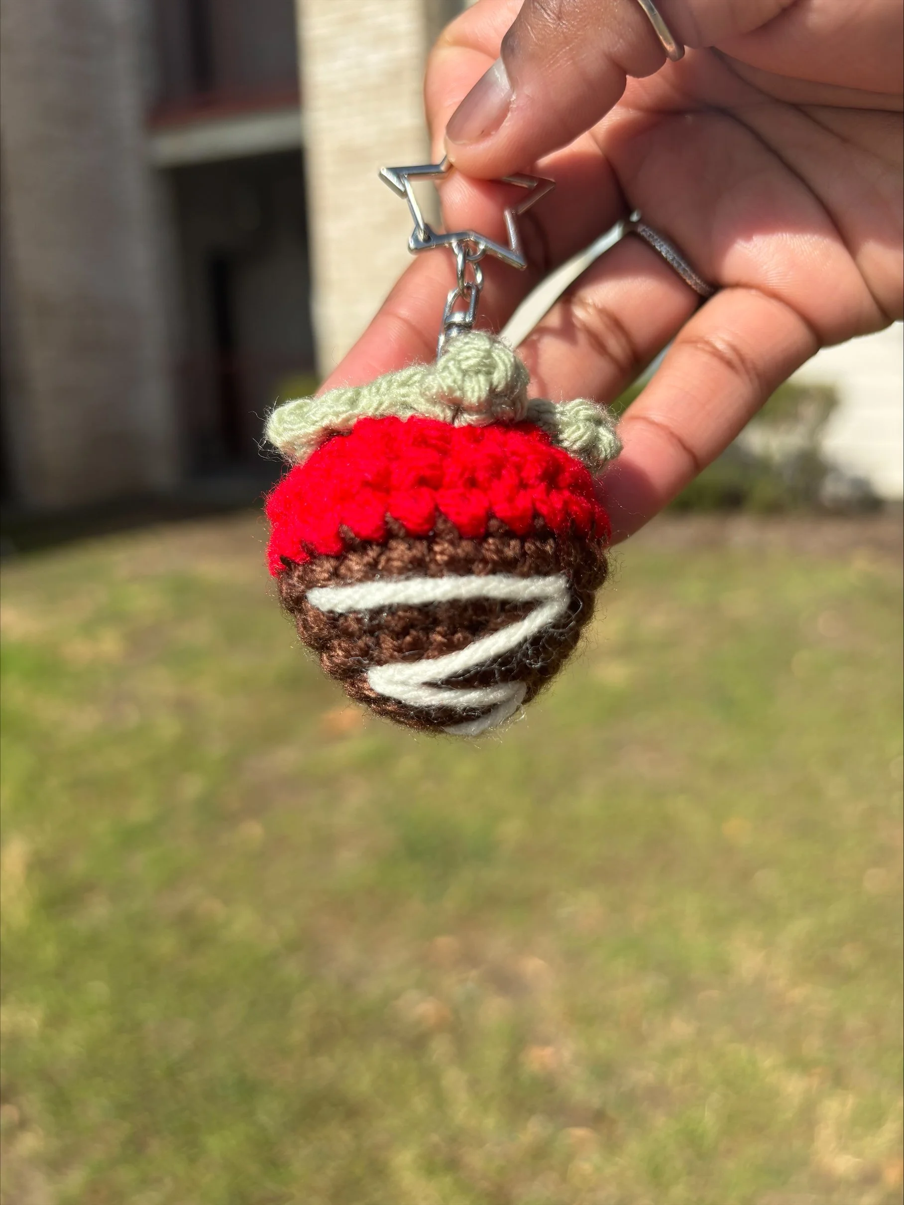 Chocolate covered Strawberry Keychain.jpeg