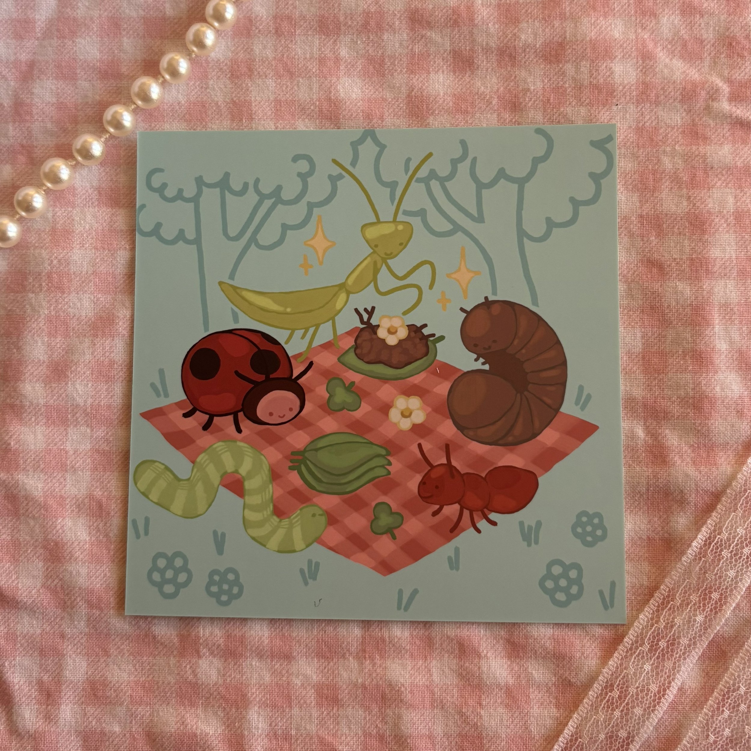 'bug pals picnic party' square print.jpeg