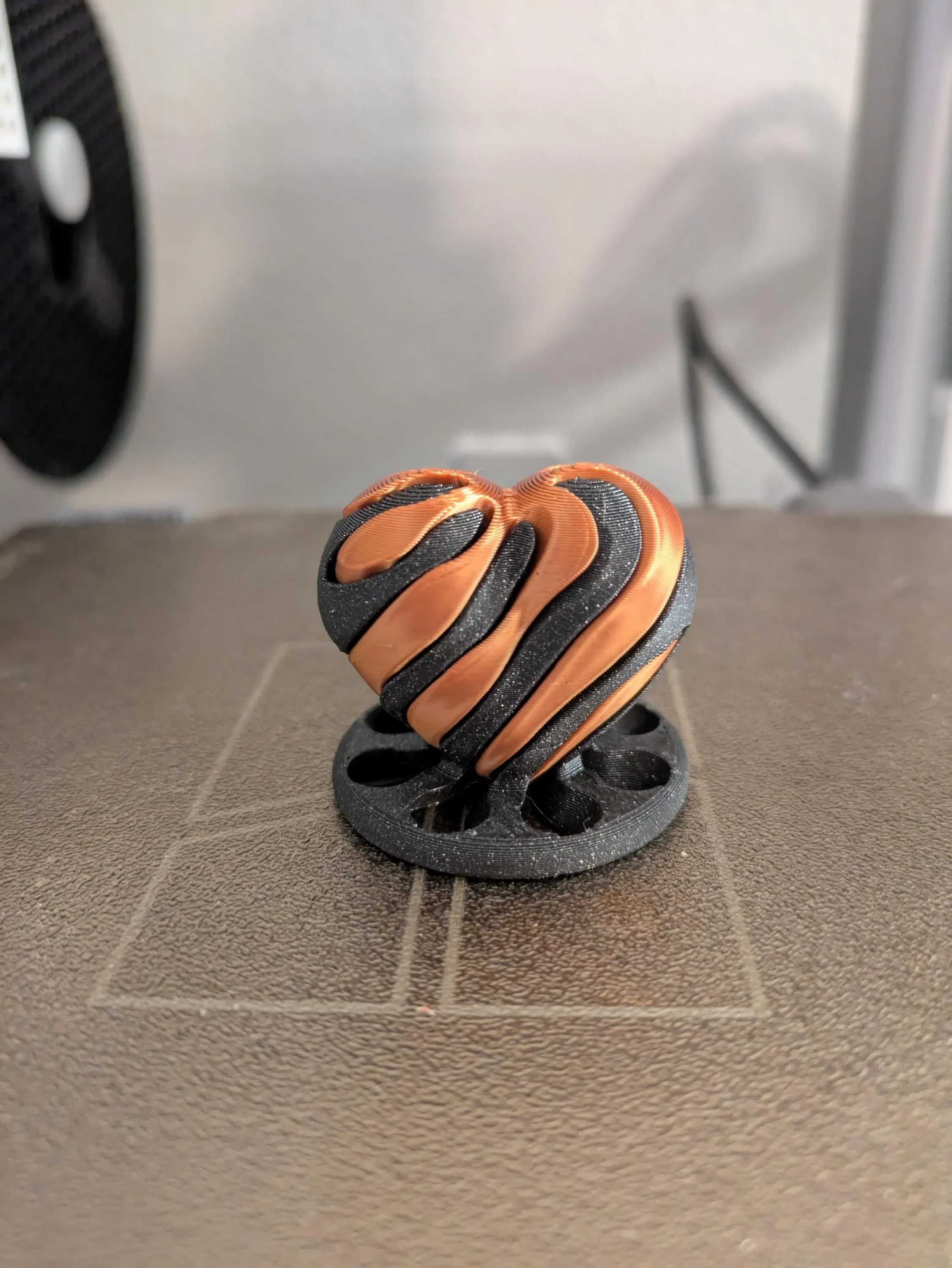 3D PRINTED VALENTINES HEART SPIRAL TWIST PUZZLES