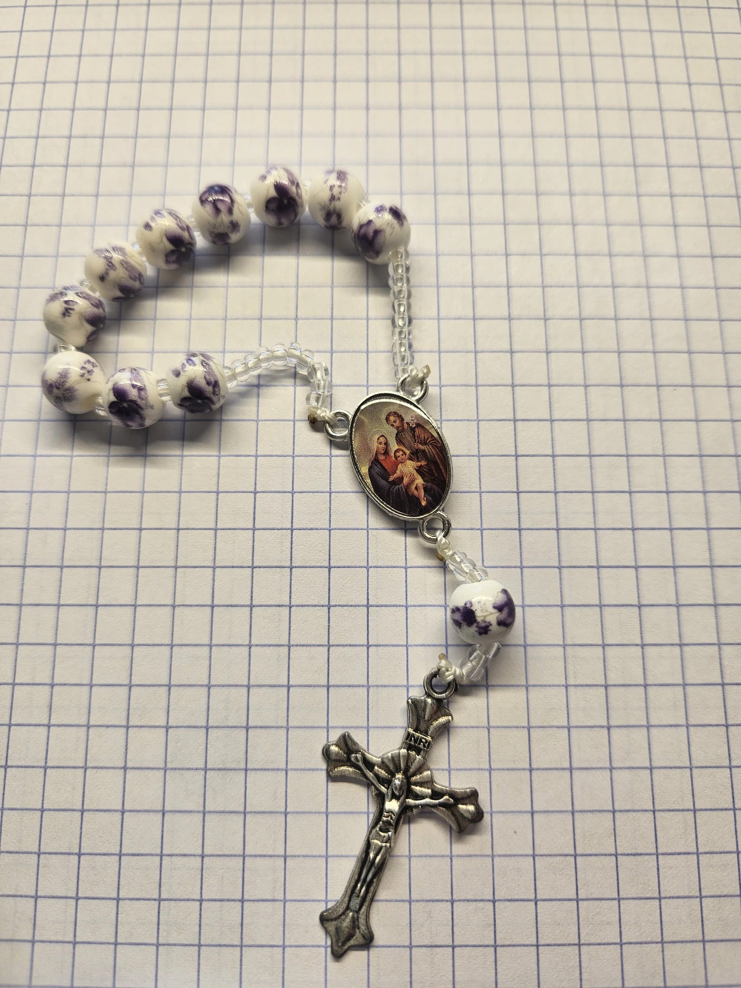 LAVENDER HOLY FAMILY CHAPLET