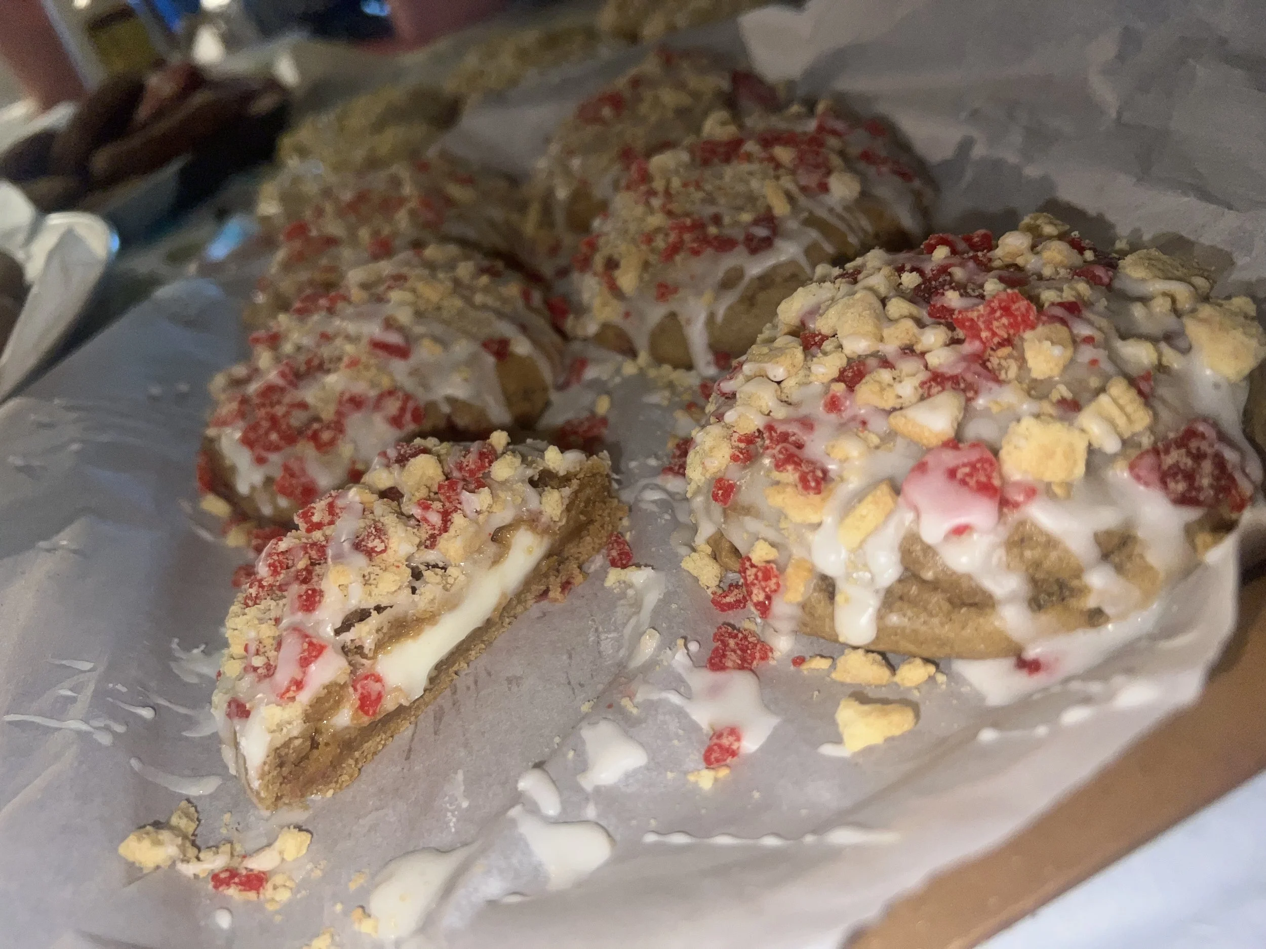 Strawberry Cheesecake Cookies