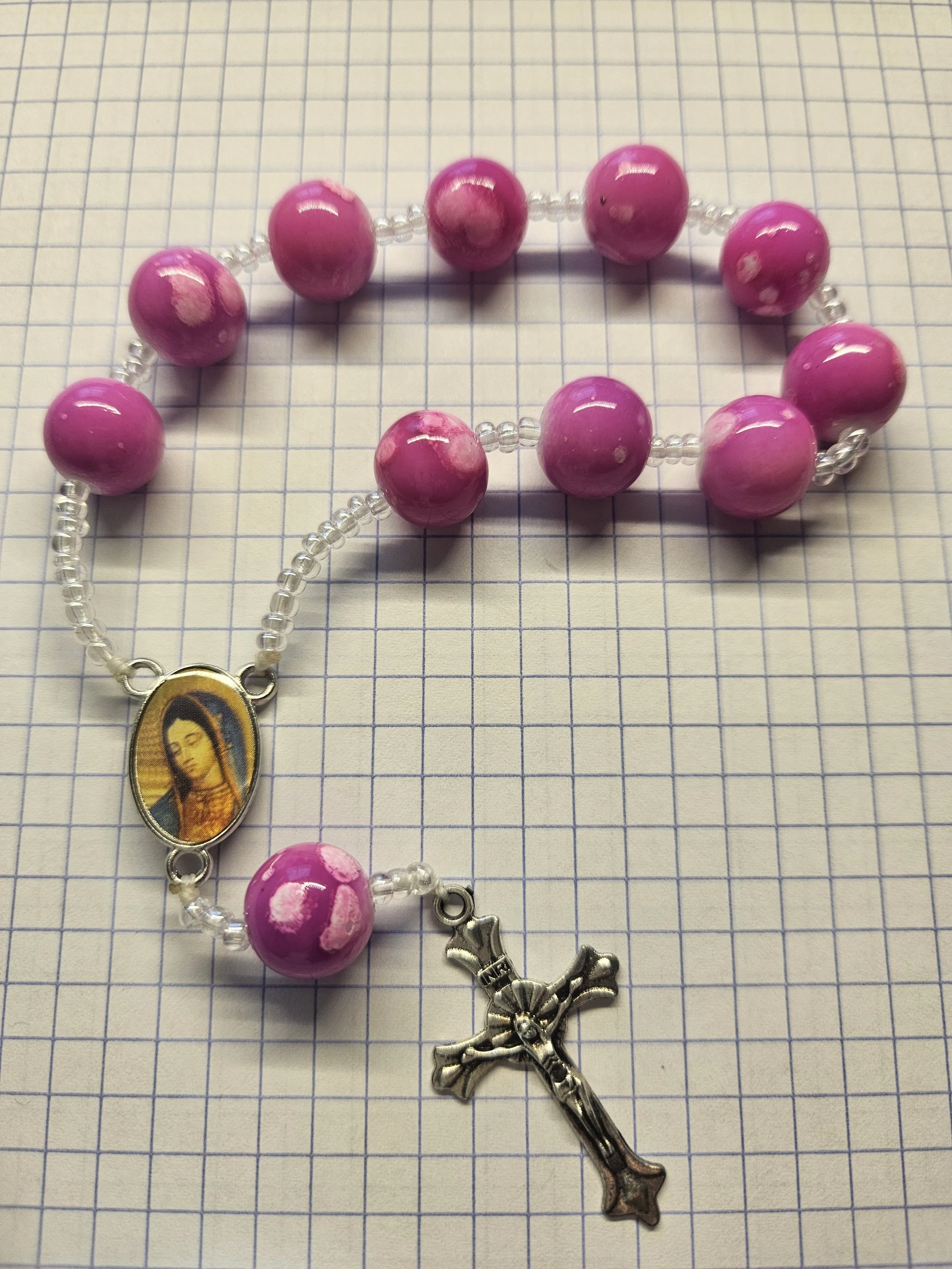 PINK GUADALUPE LOOP CHAPLET