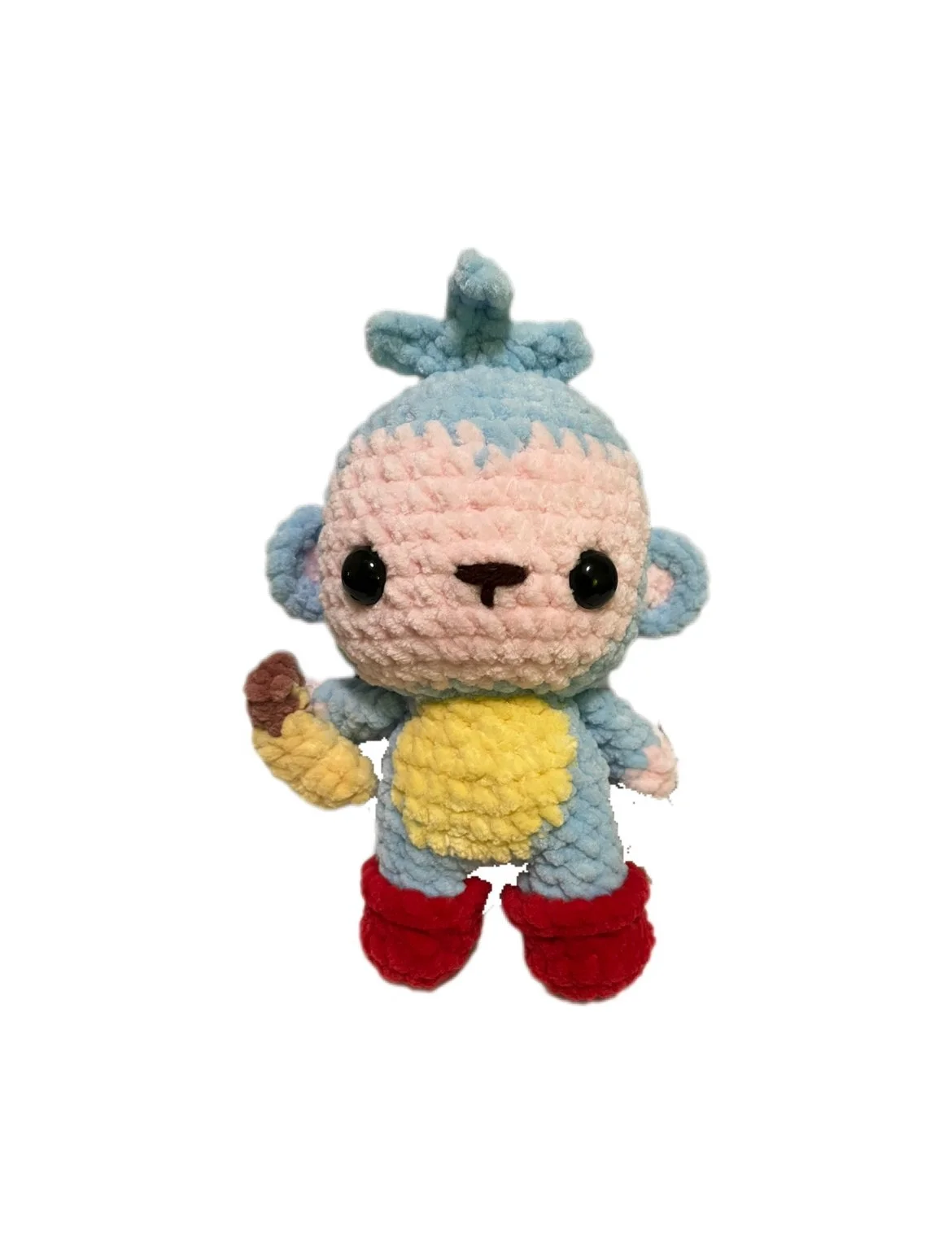 CROCHET BOOTS THE MONKEY PLUSH