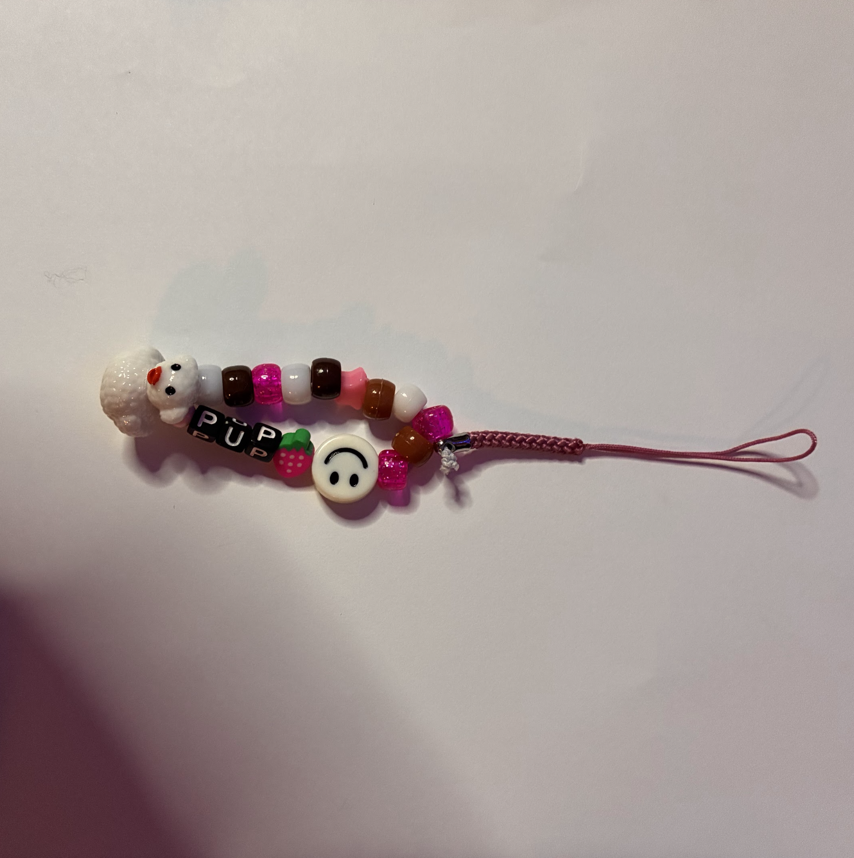 POODLE PHONE CHARM