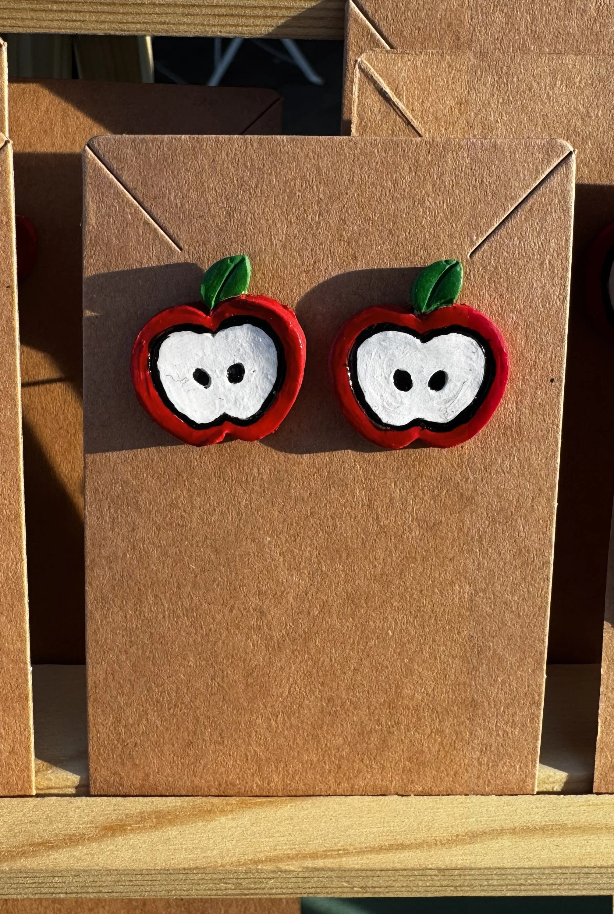 APPLE STUD EARRINGS