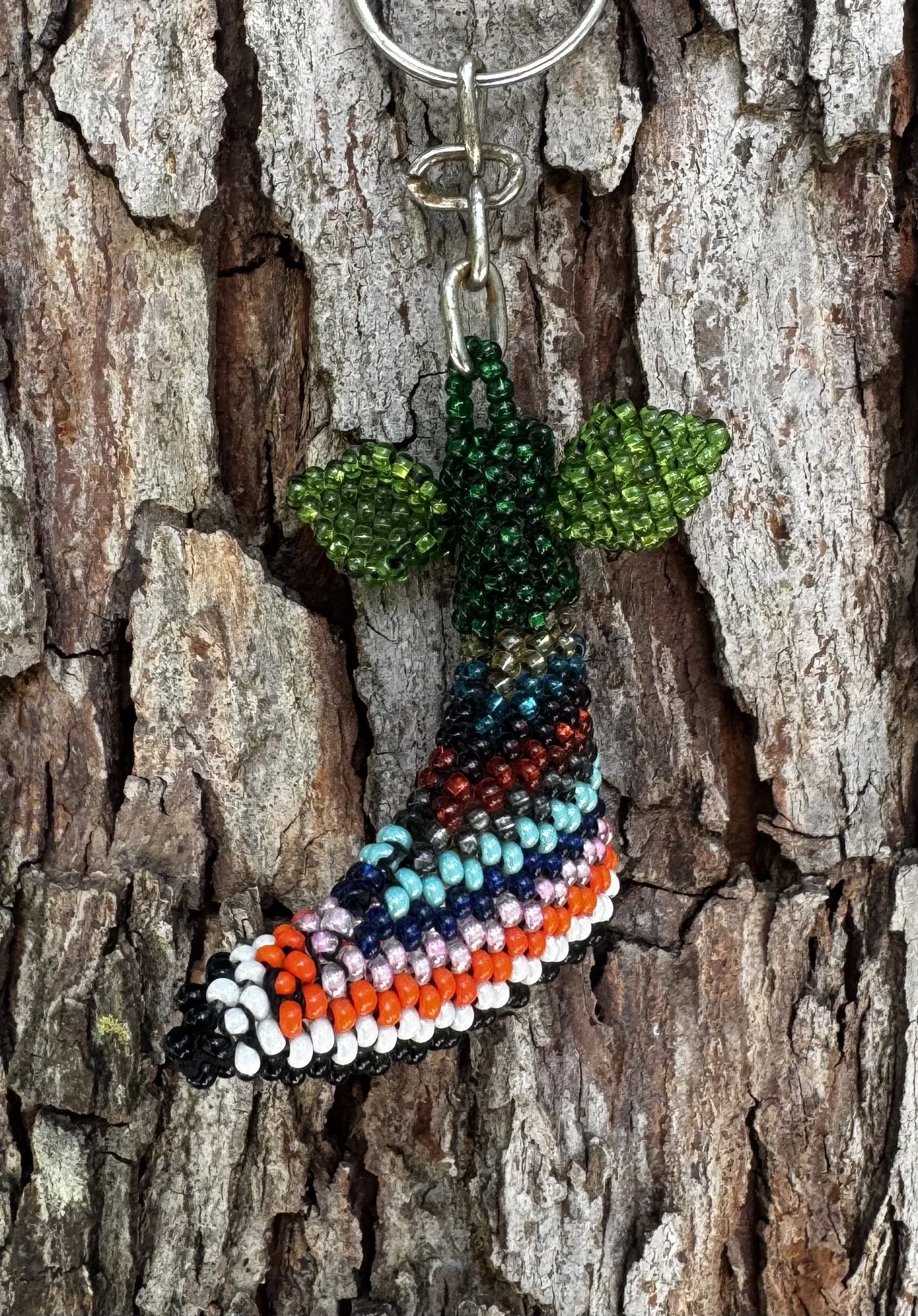 BLOOM BEAD FLOWER KEYCHAIN