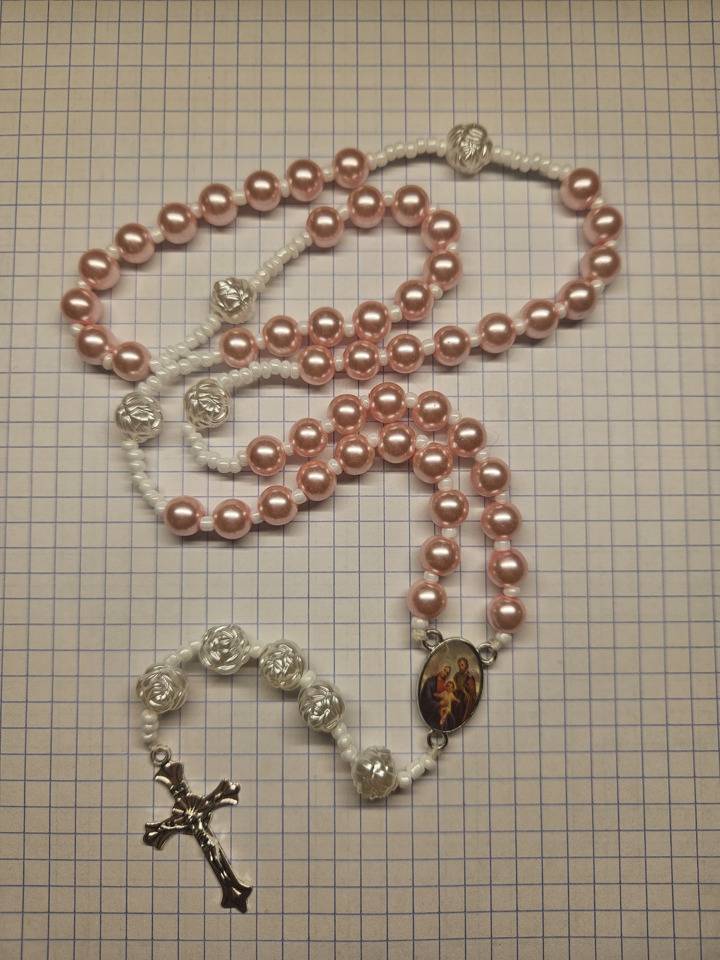 PINK PEARL ROSARY