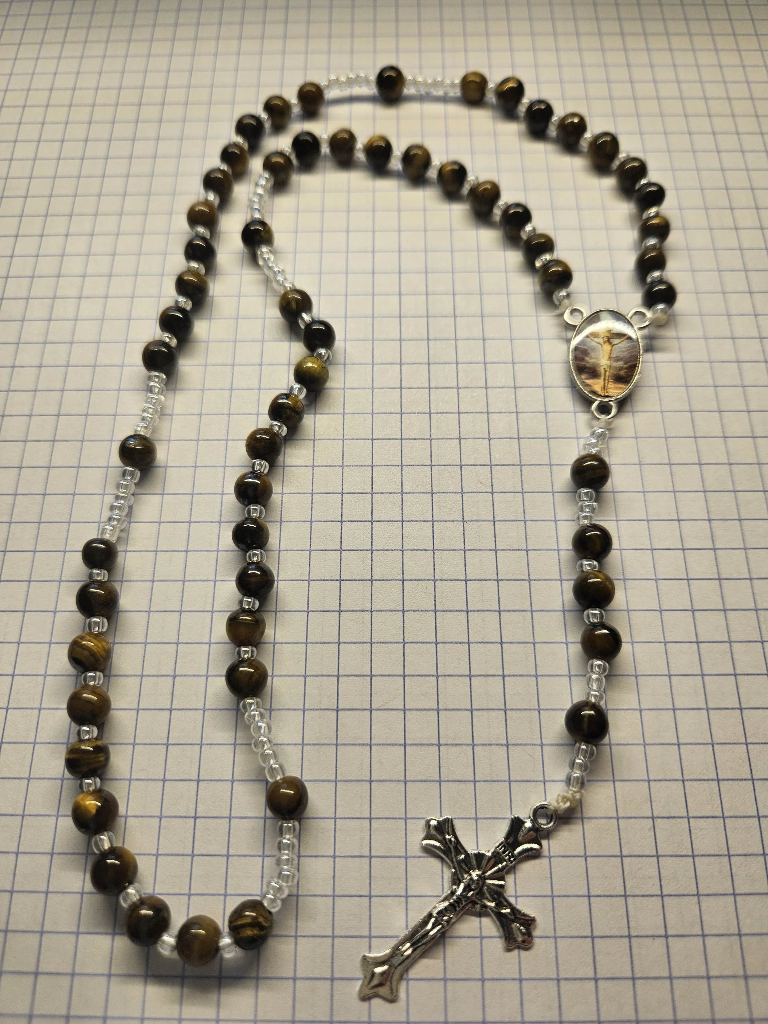 TIGER'S EYE ROSARY