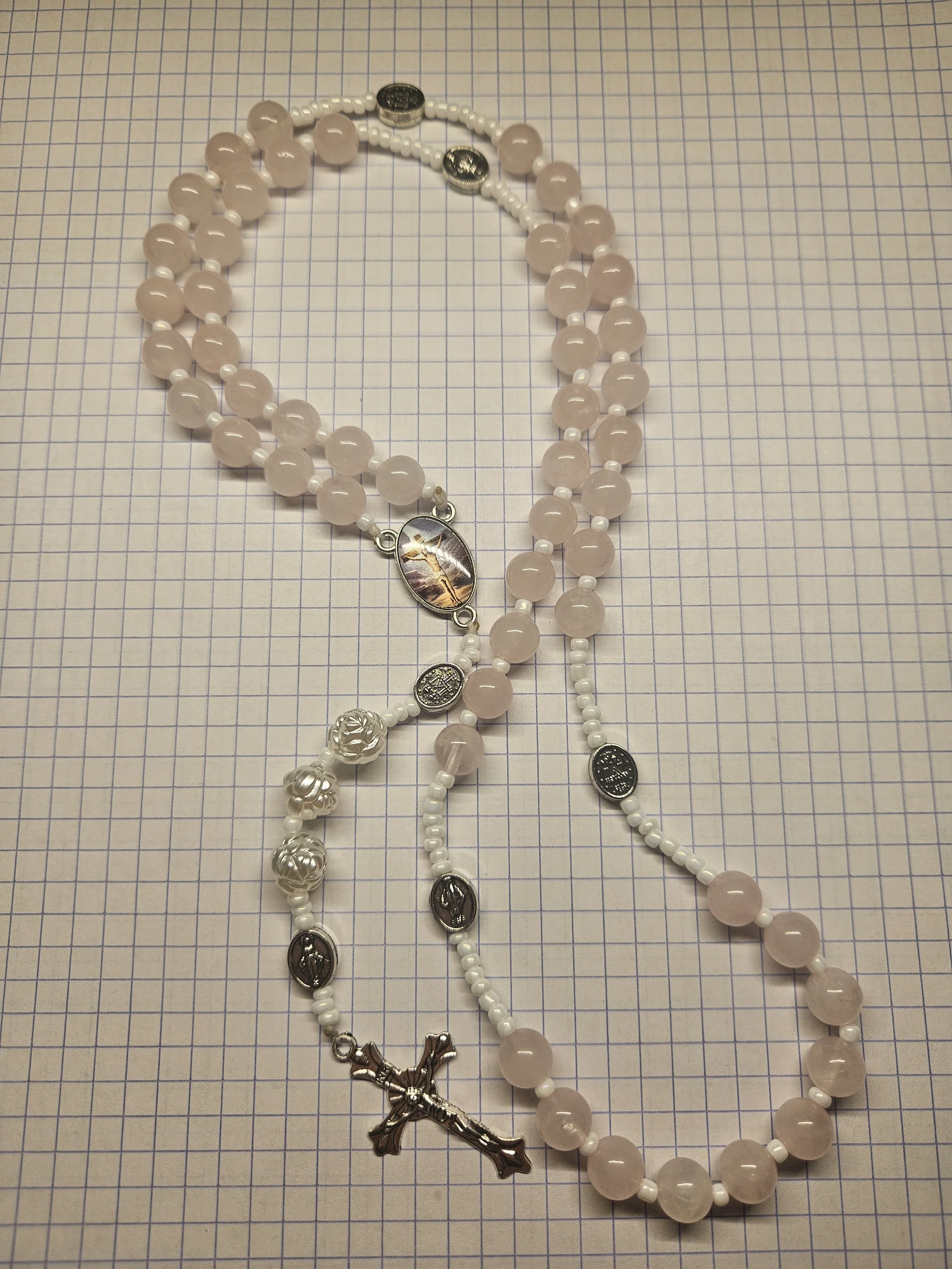ROSE QUARTZ ROSARY