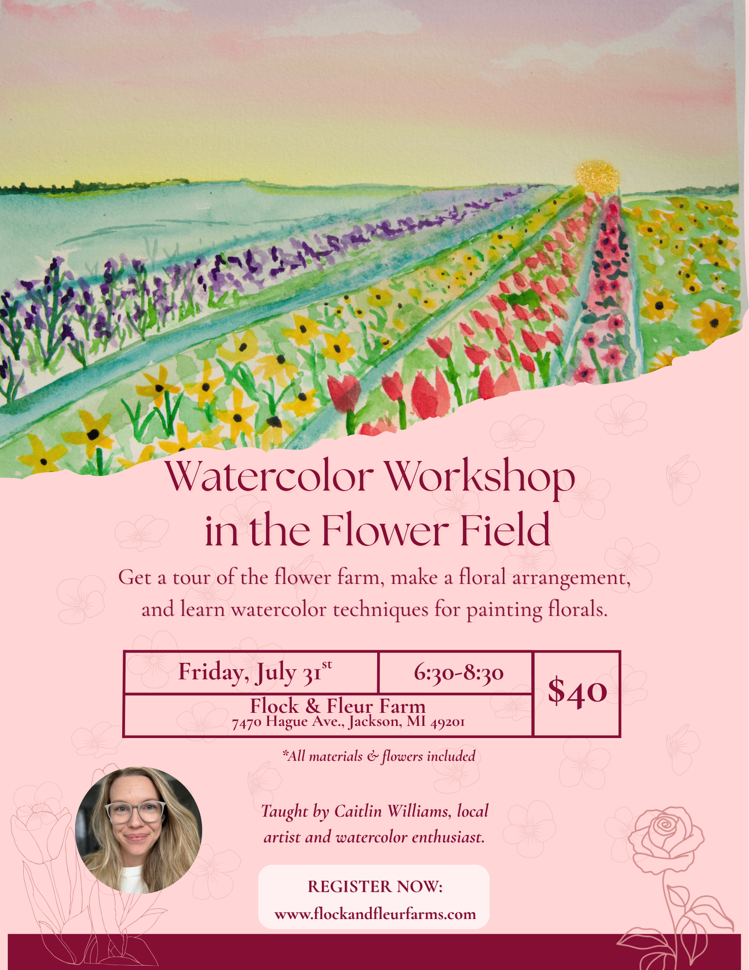 Watercolor Painting Class - SOLD OUT!