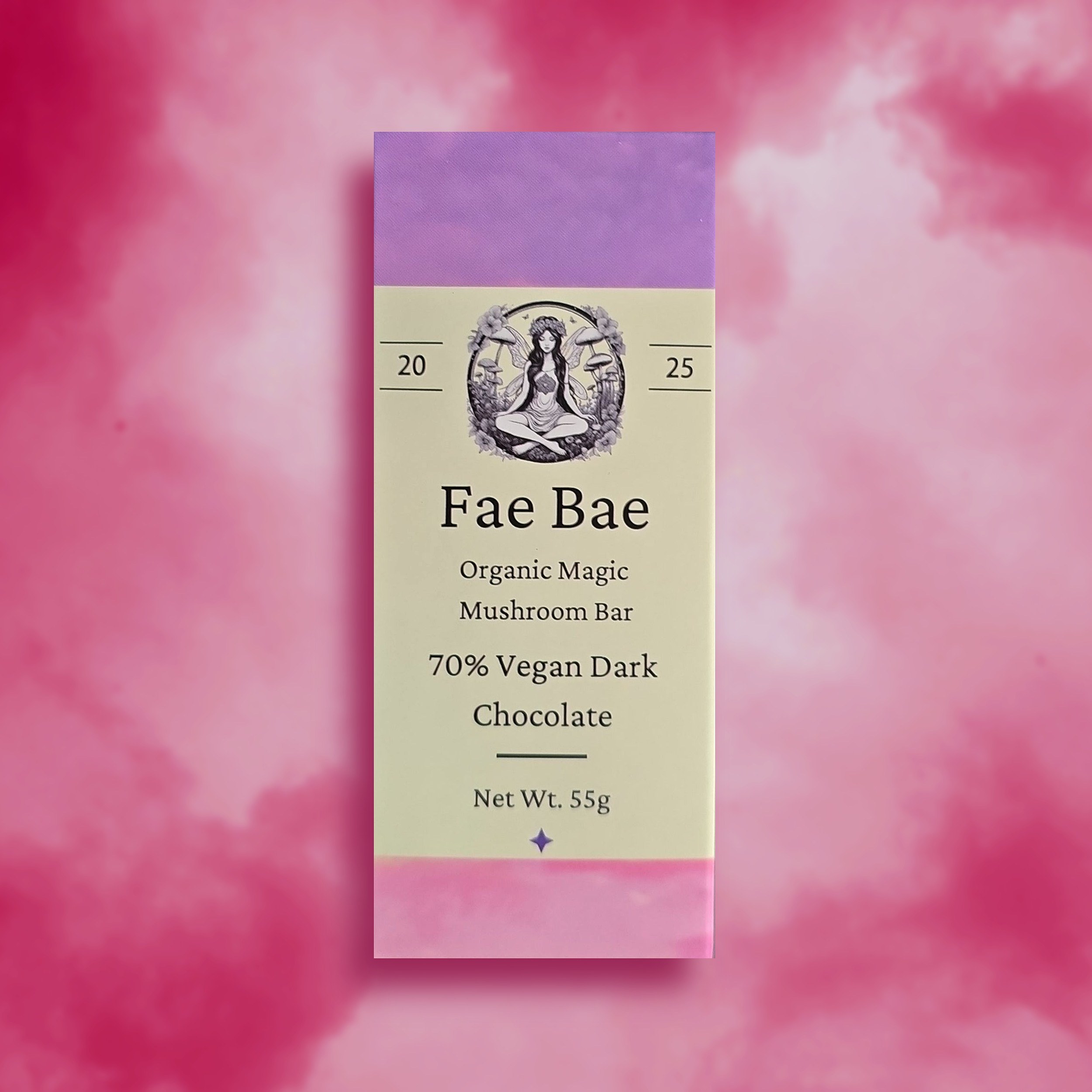 Vegan 70% Dark Chocolate Magic Mushroom Bar