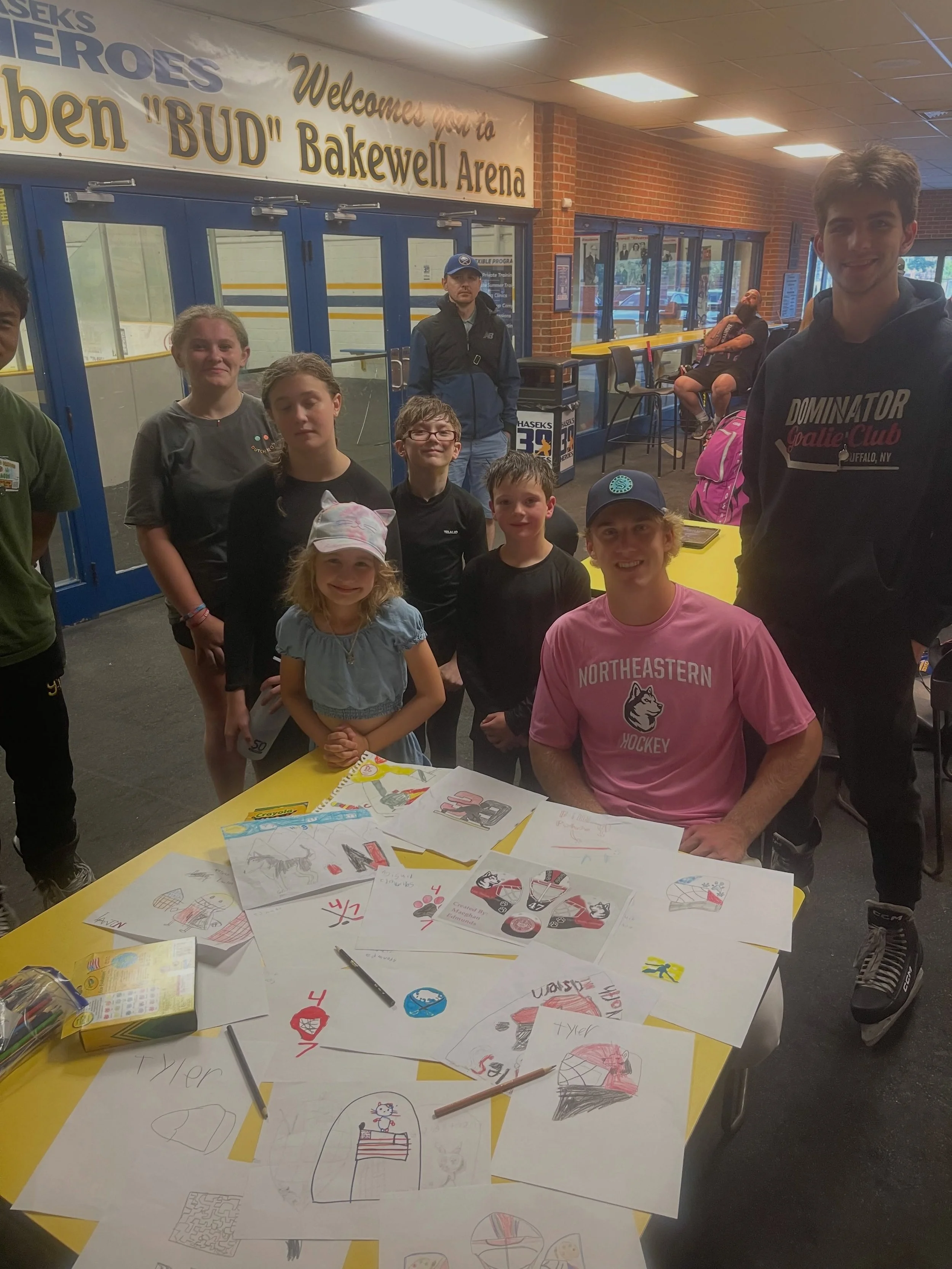 We had some awesome designs for Lawton&rsquo;s Goalie mask! Excited to see his final results this October!!