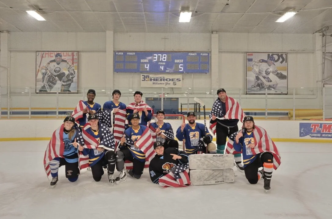 ONE DAY TOURNAMENT CHAMPIONS! Thank you all for playing! What a great day of hockey! Thank you for supporting our heroes! 🇺🇸