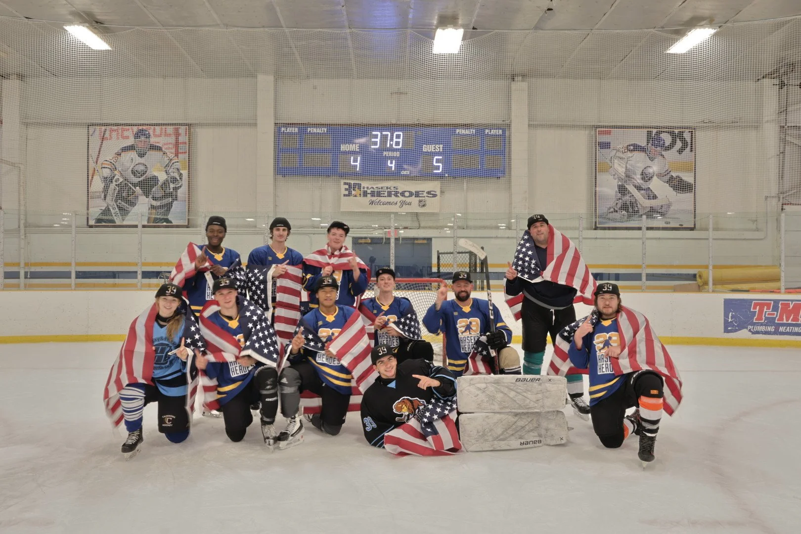 The event ran smoothly thanks to Hasek's Heroes' own Gareth Jones and Coach Gary, who worked the scorebox for the entire tournament. At the final buzzer, it was Gareth who had the honor of naming the tournament MVP — and he made an easy call: goalie 