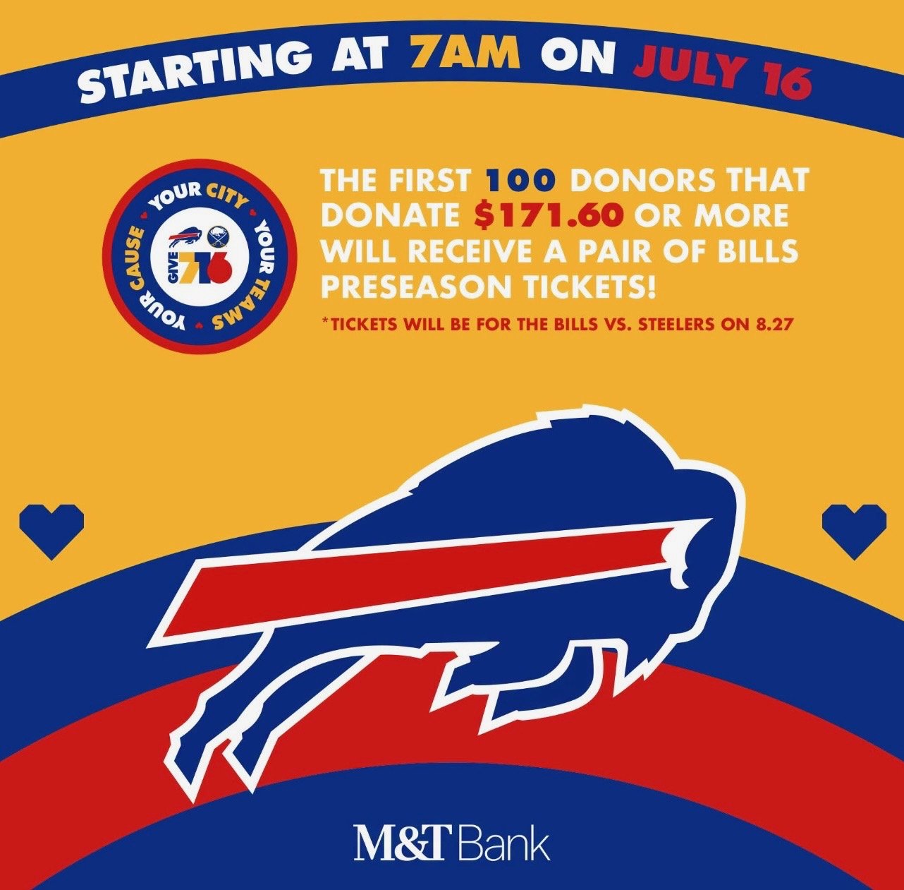  #Give716 begins at 716 pm! 

Full Power Hour schedule is officially here! Every donation makes a difference, but giving during a power hour could help your gift go even further through bonus funds and matching opportunities. 

Hasek’s Heroes is prou