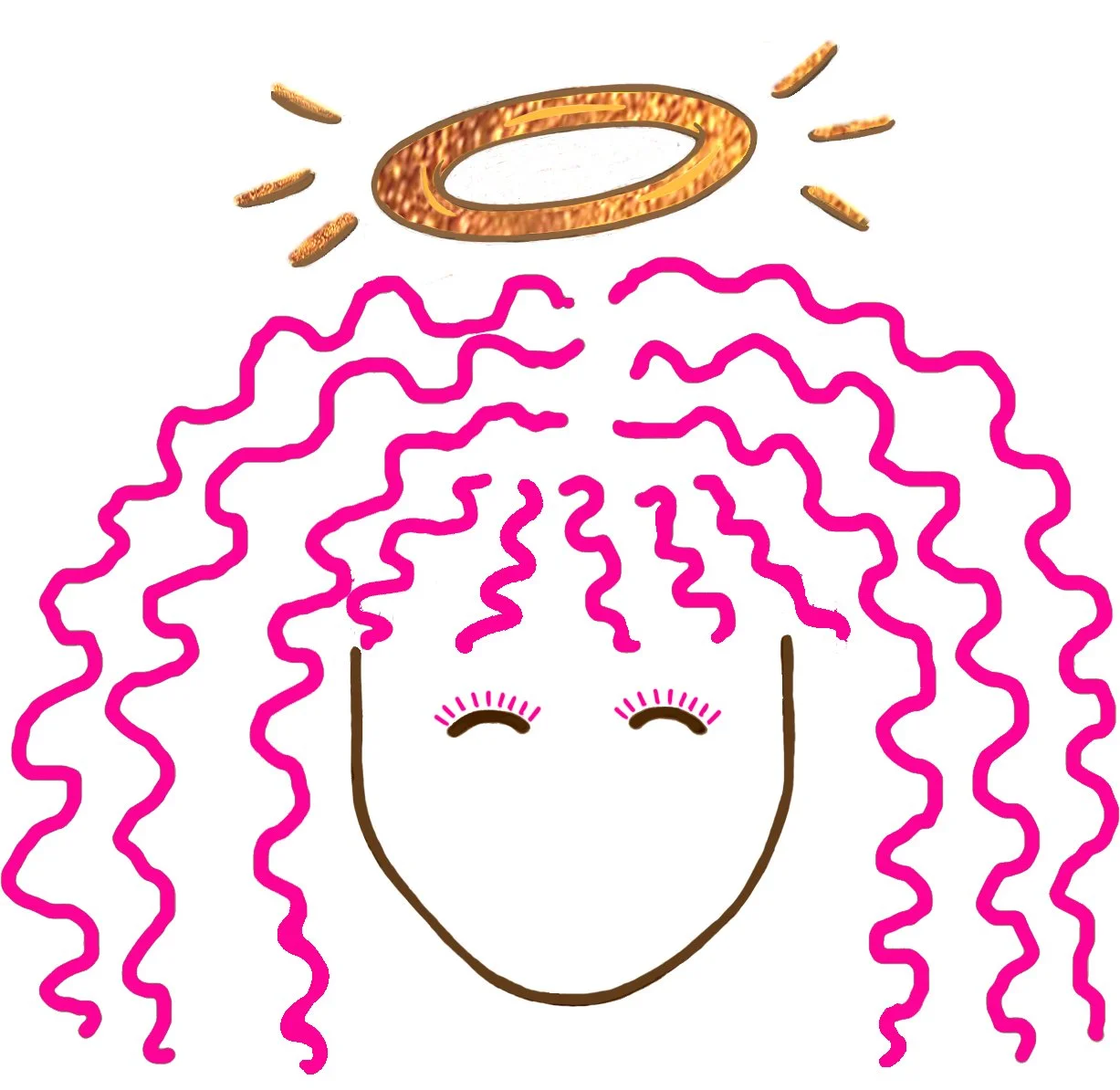 Golden Halo Angel lashes pink hair (4).jpg