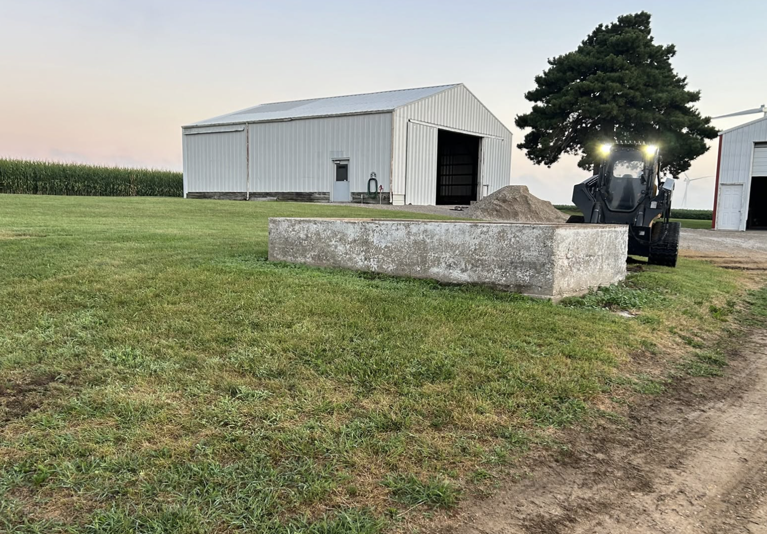 Professional land clearing and grading services completed in Sycamore, IL.