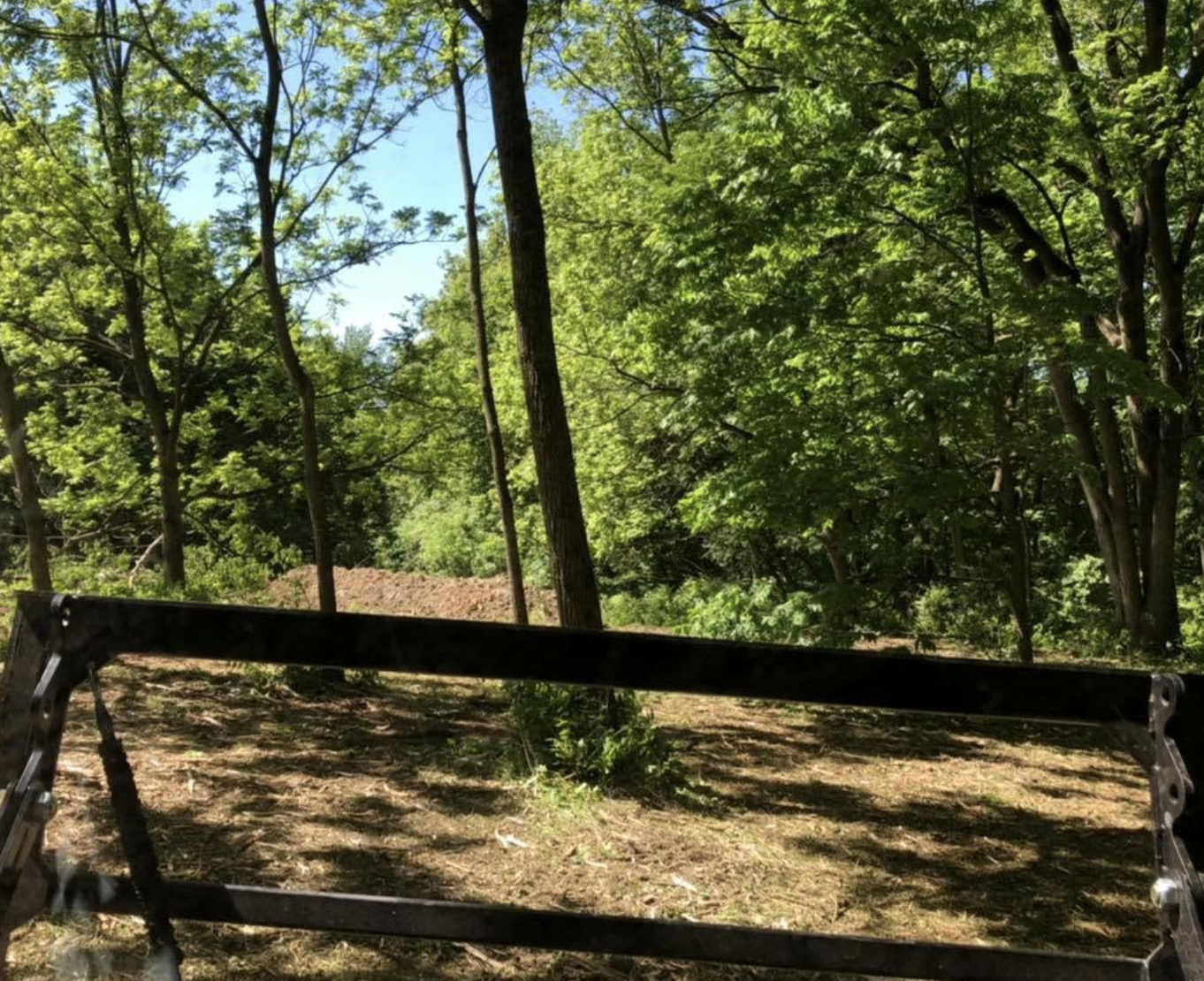 Land clearing services completed in Princeton, IL.