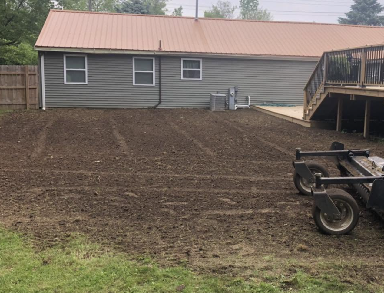 Excavation and land clearing services completed in Davenport, IA.