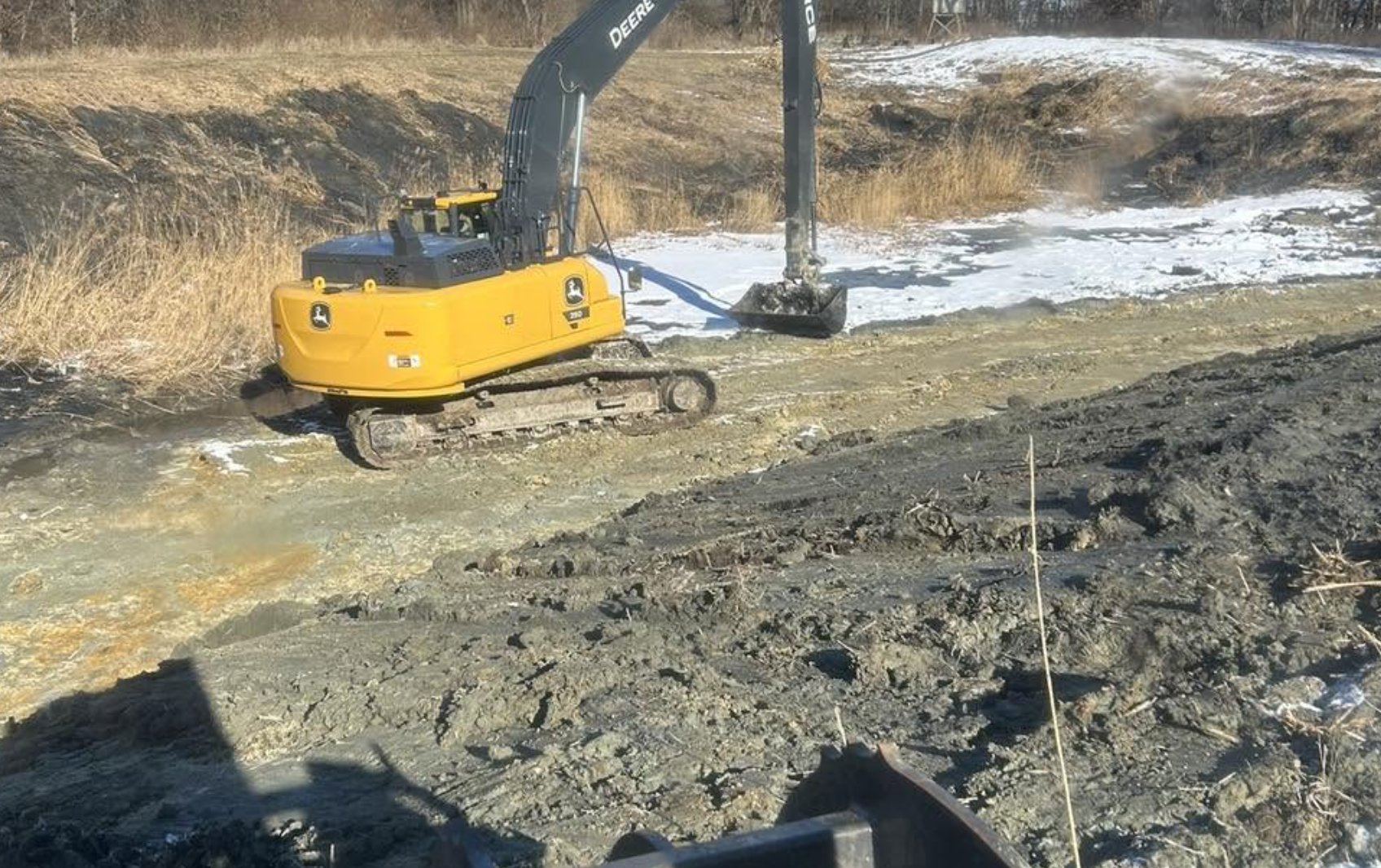 Site preparation and earthmoving services completed in Rock Falls, IL.