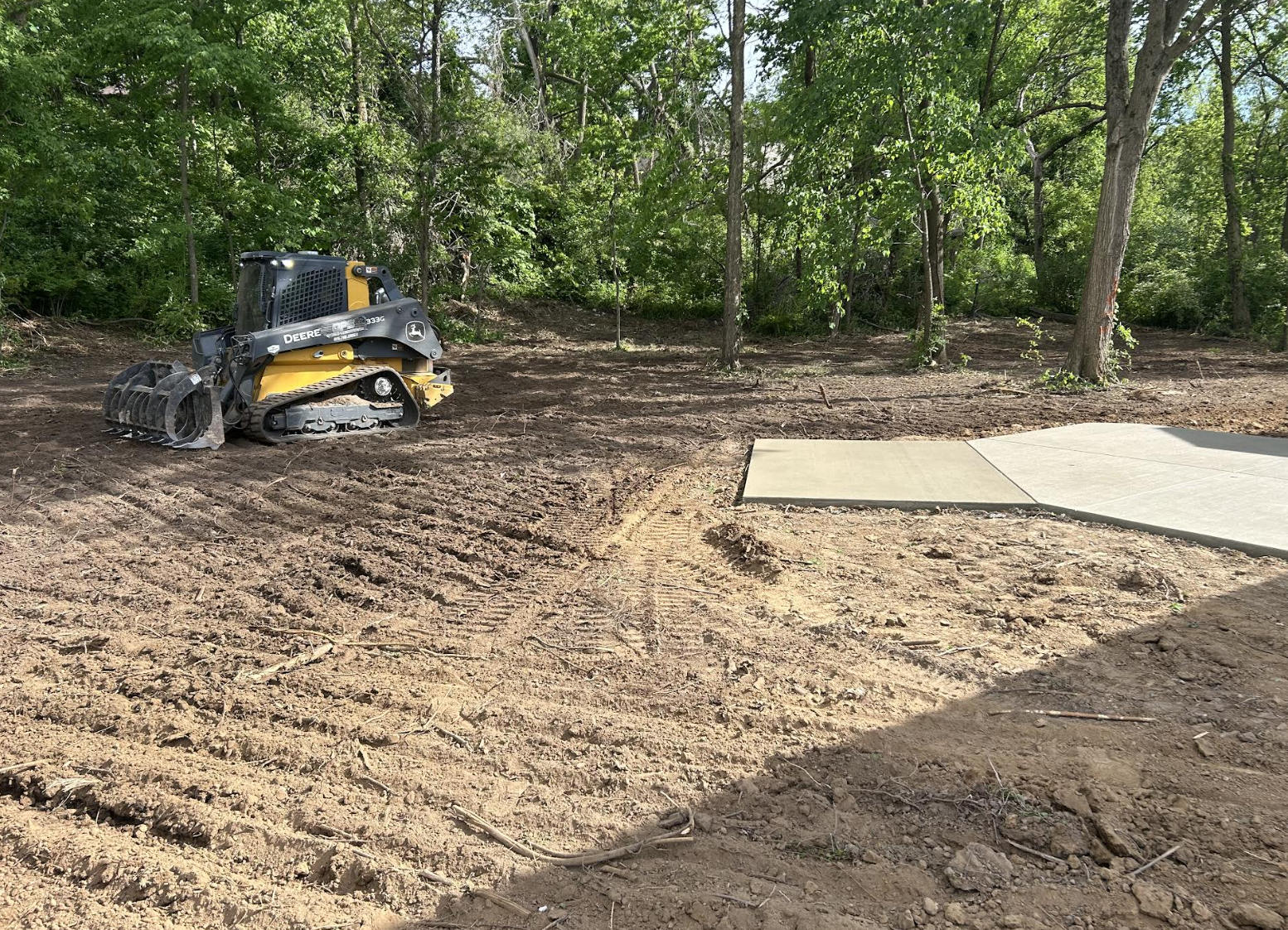 Right-of-way clearing completed in Princeton, Illinois.