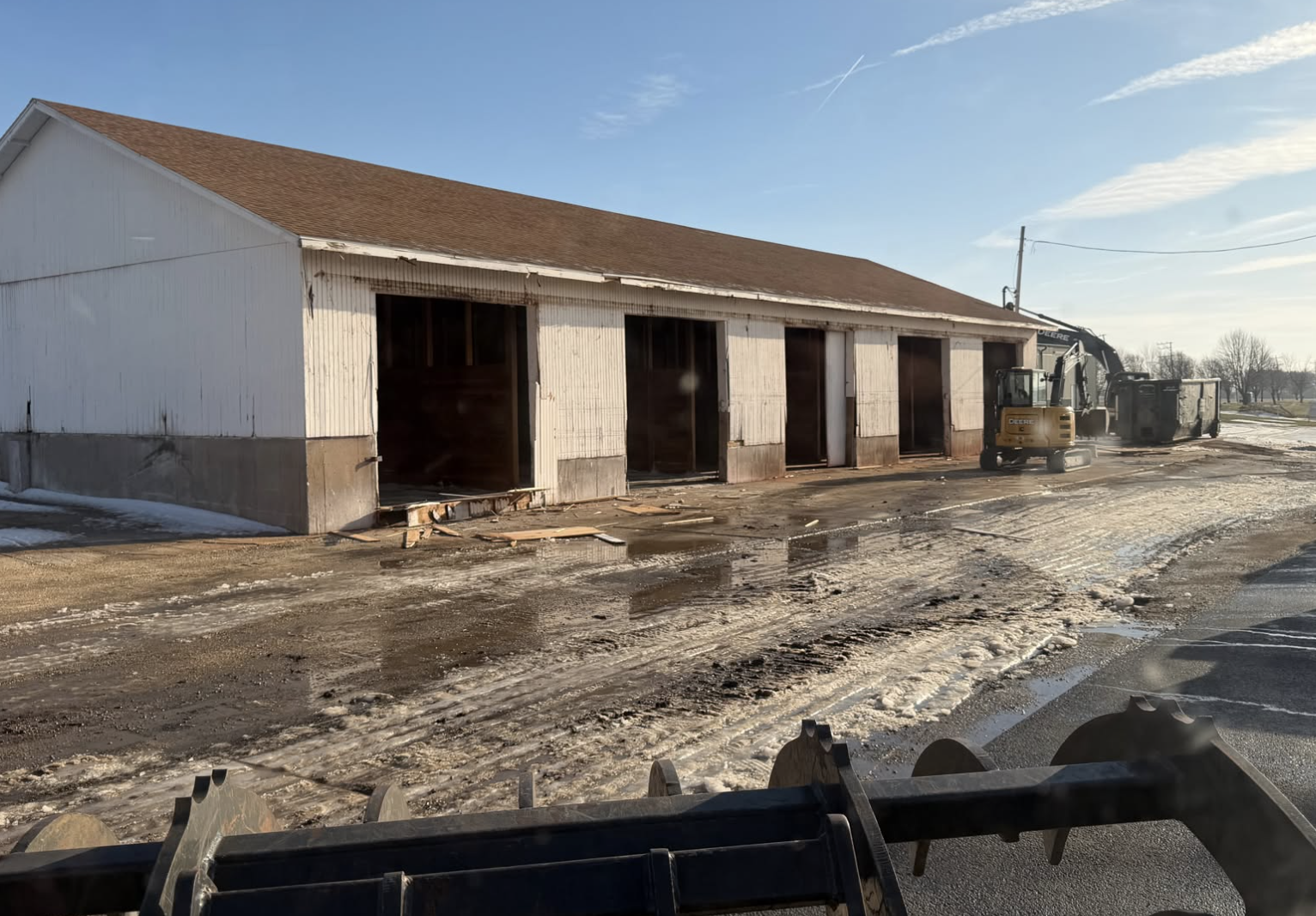 Residential drainage and erosion control project completed in Freeport, IL.