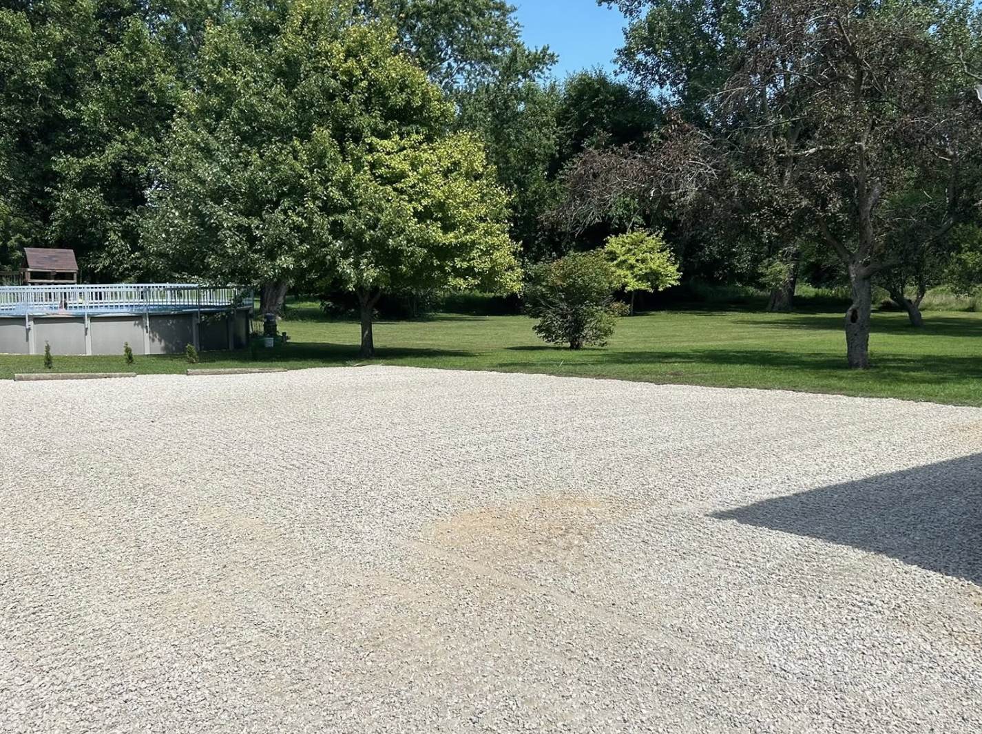 Residential excavation and grading project completed in Dixon, IL.