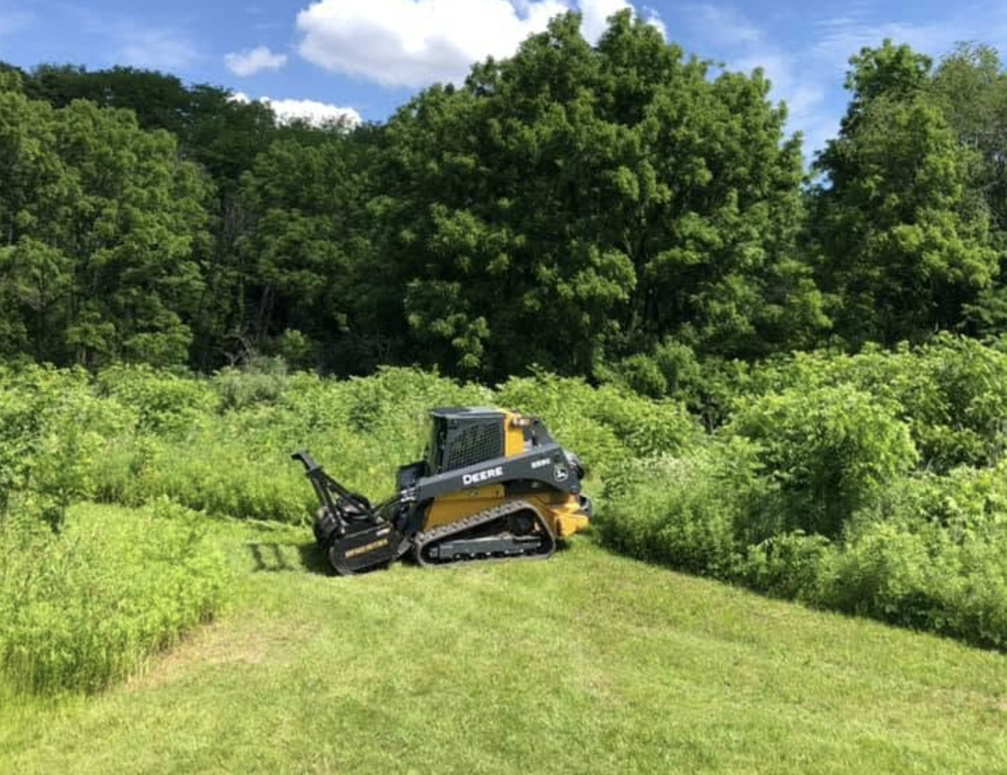 Drainage installation project protecting a property in Morris, IL.