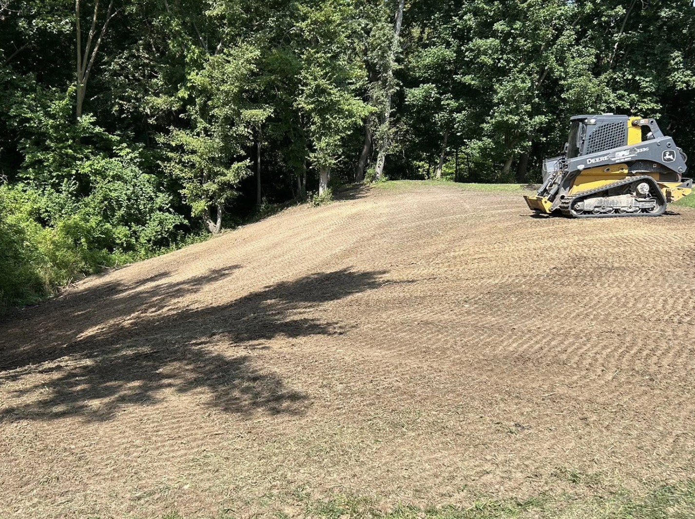 Land clearing and brush removal project completed in Ottawa, IL.