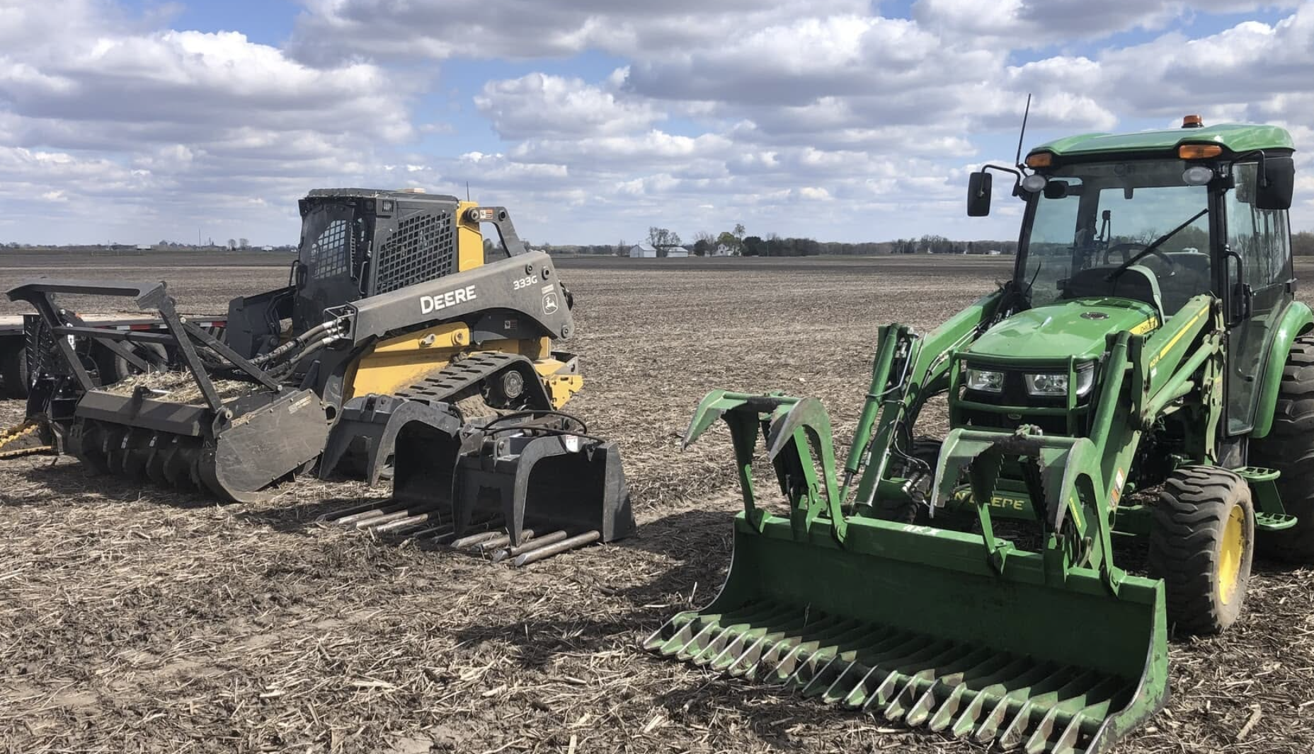 Drainage installation and grading services completed in Geneseo, IL.