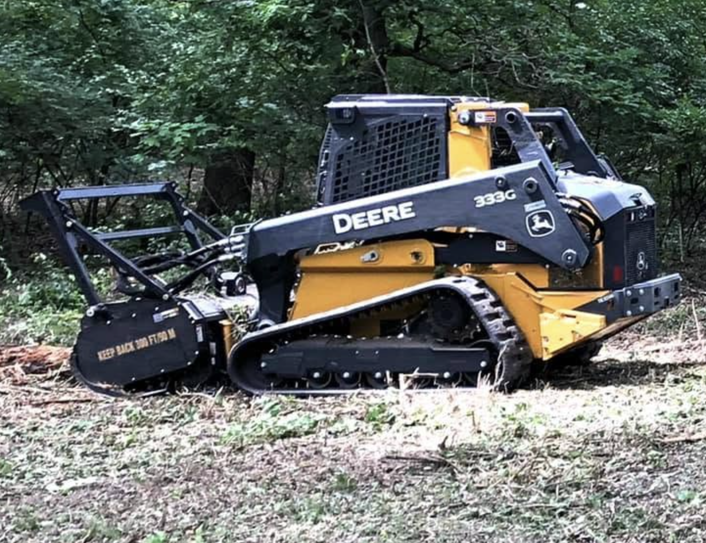 Building pad excavation and grading in Sterling, IL.
