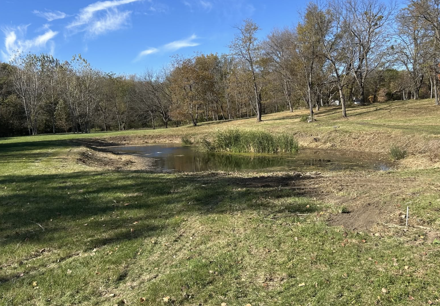 Building pad excavation and grading completed in Rock Island, IL.