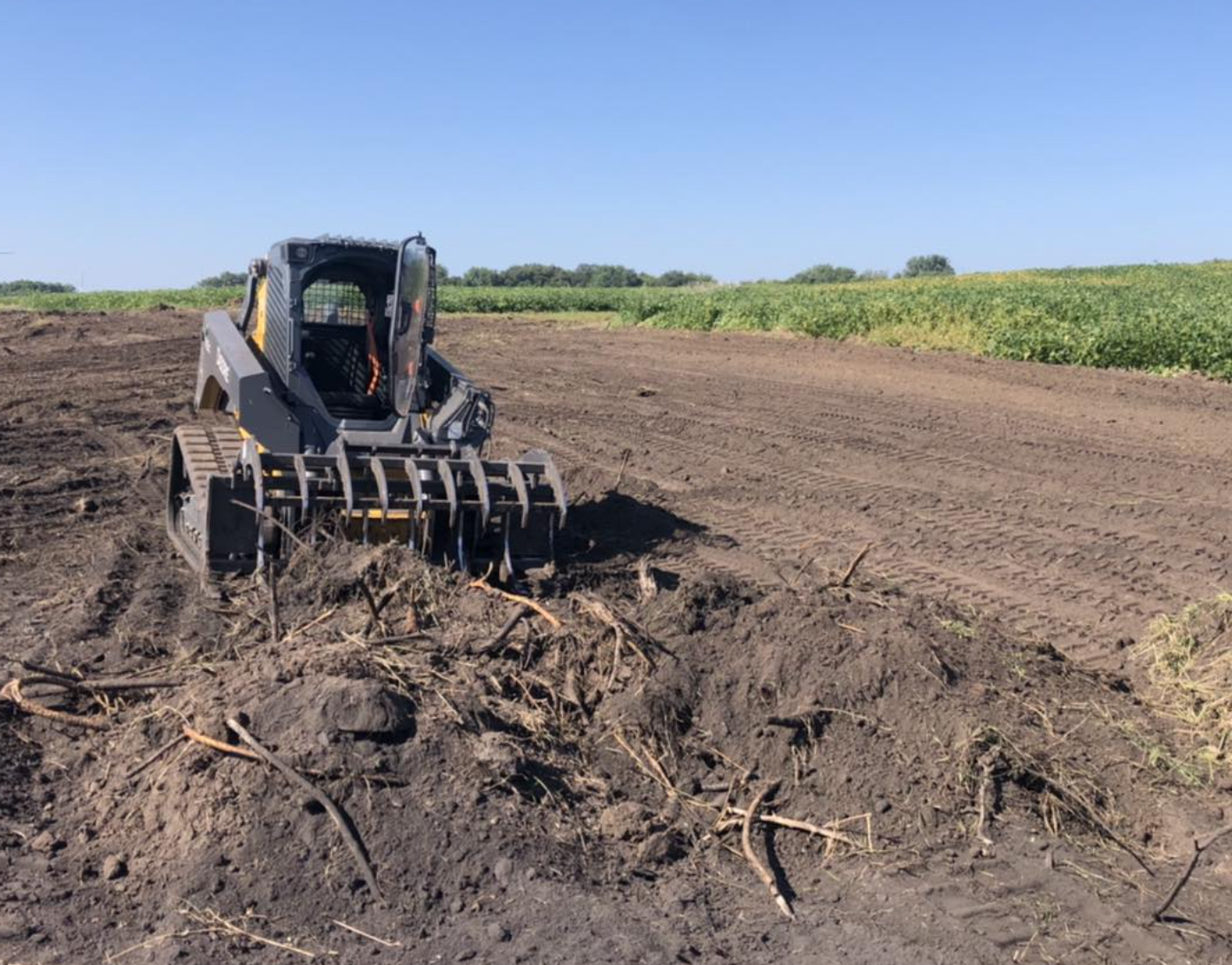 Residential site preparation services in Dixon, Illinois.