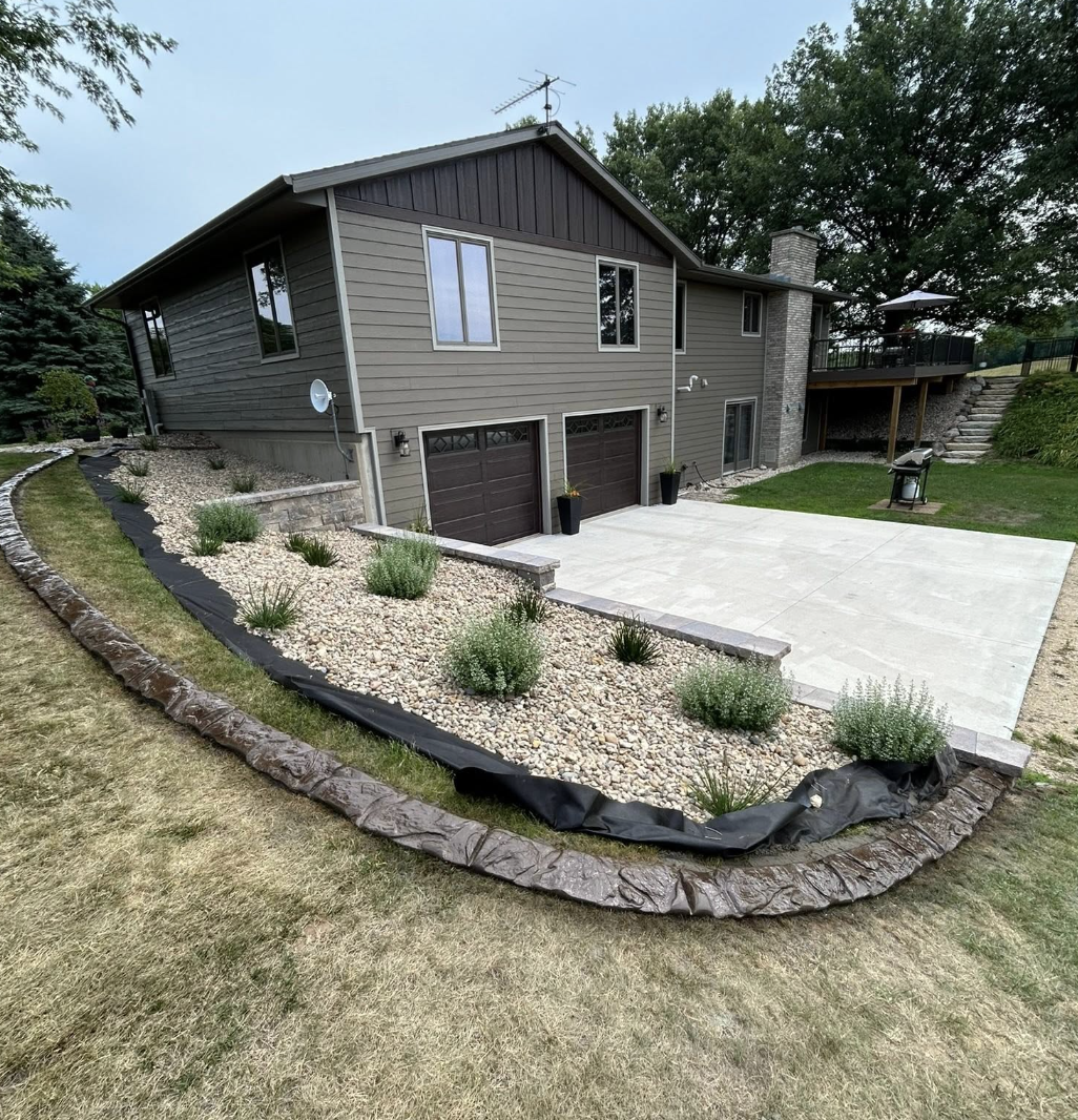 Residential site preparation completed for future construction in Moline, IL.