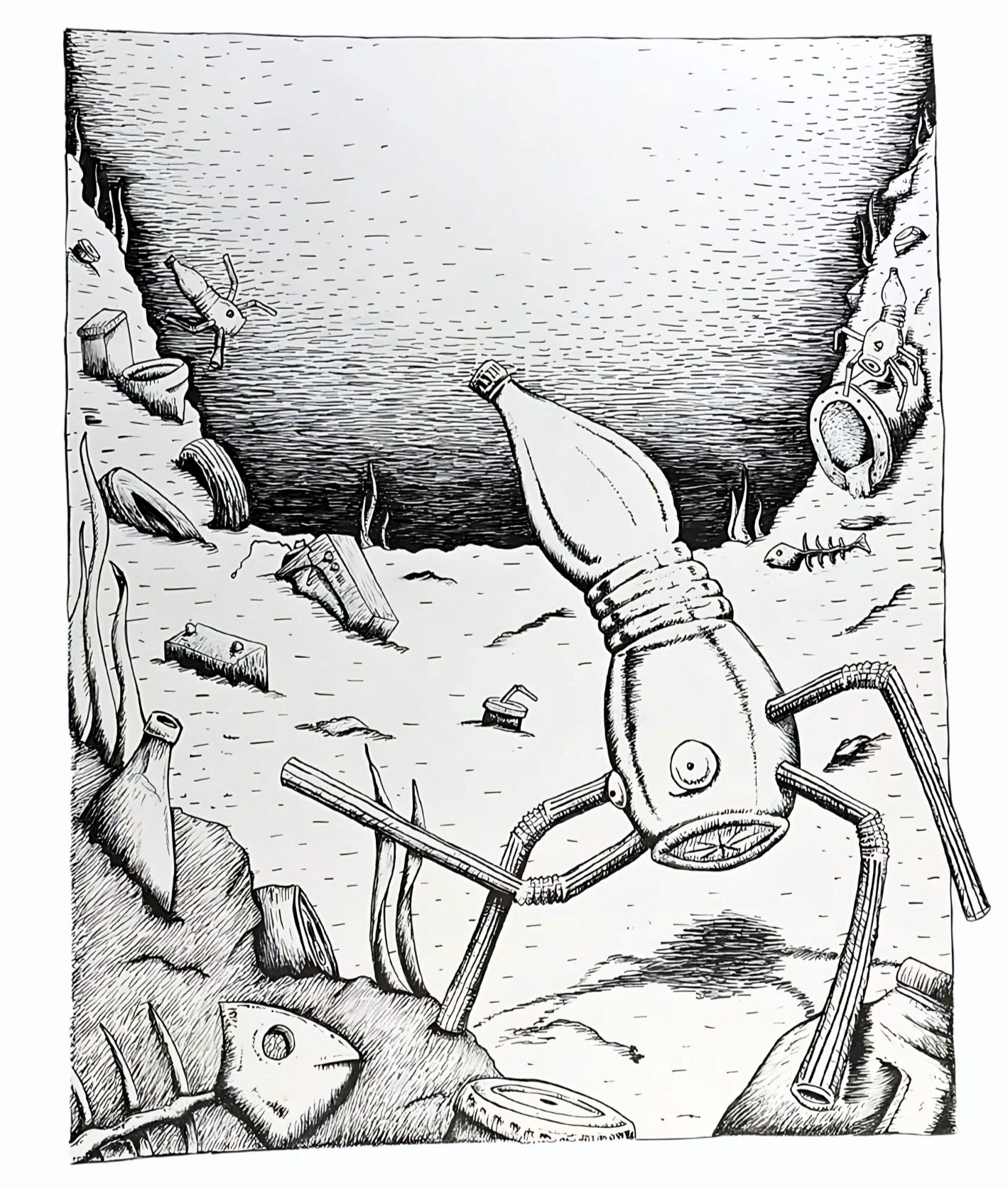 The Inevitable -- Pen & Ink