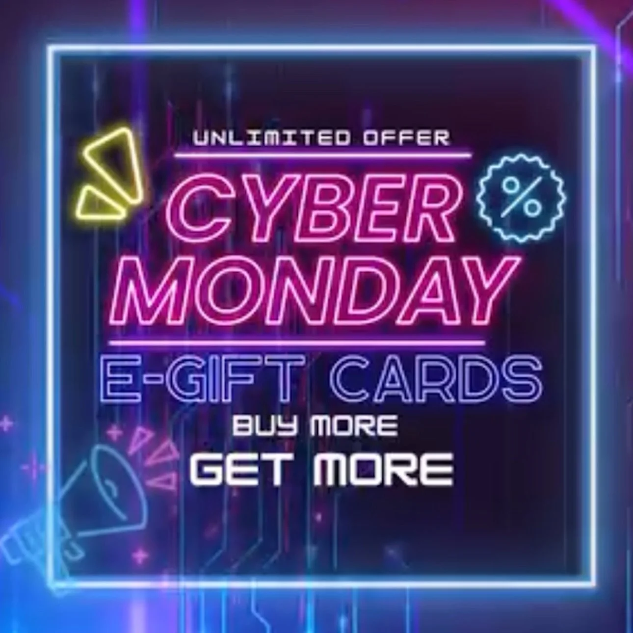 MEMBERS ONLY! 

BUY more get more E-GIFT CARDS!!!