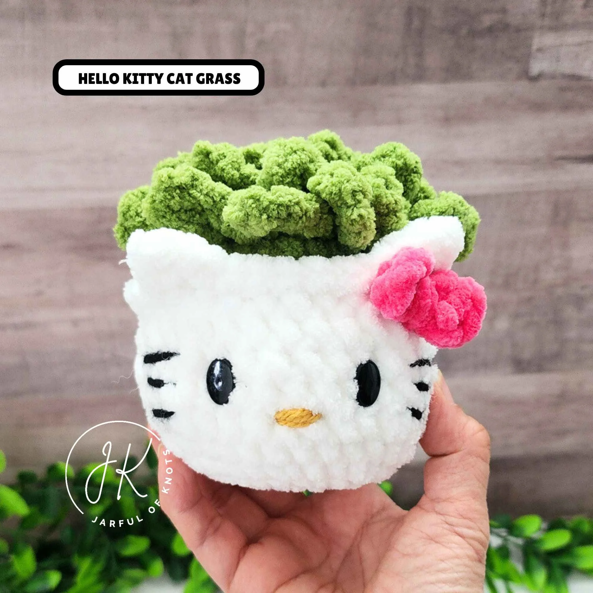 Hello Kitty Cat Grass
