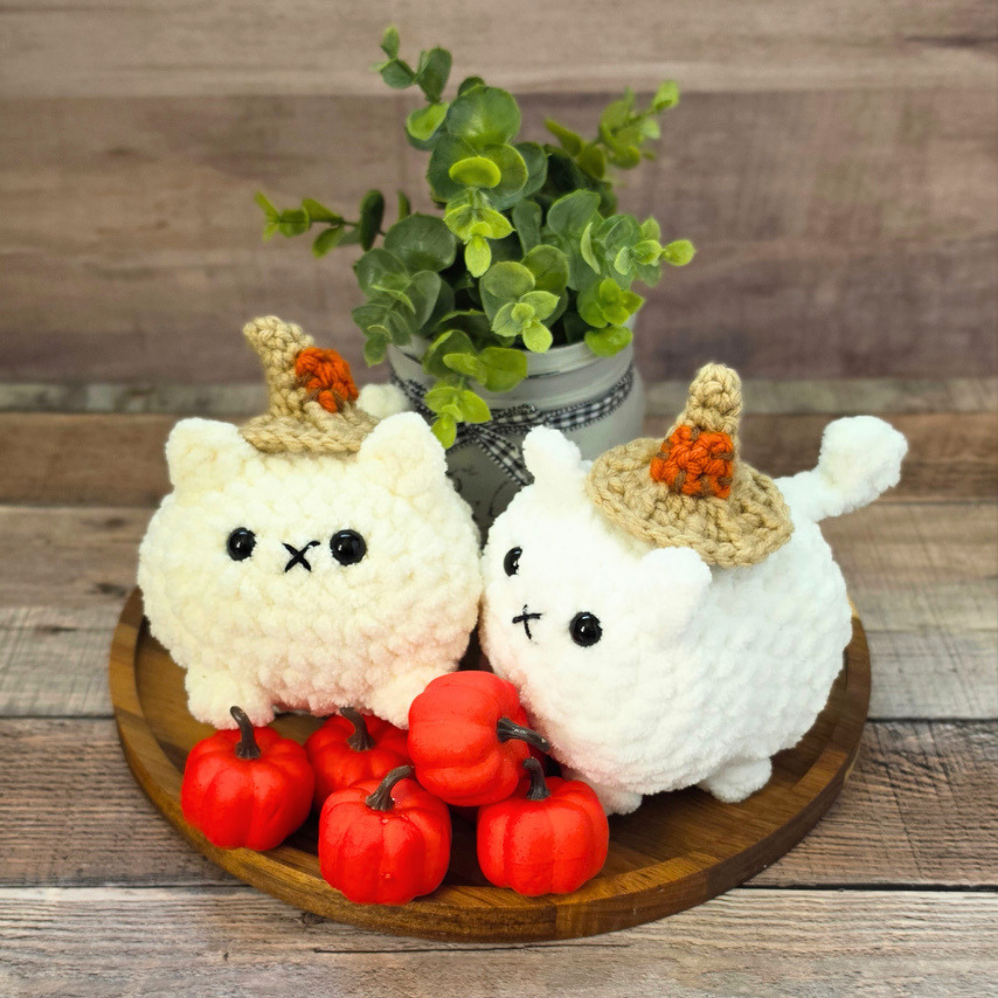 Mini scarecrow hat crochet video tutorial
