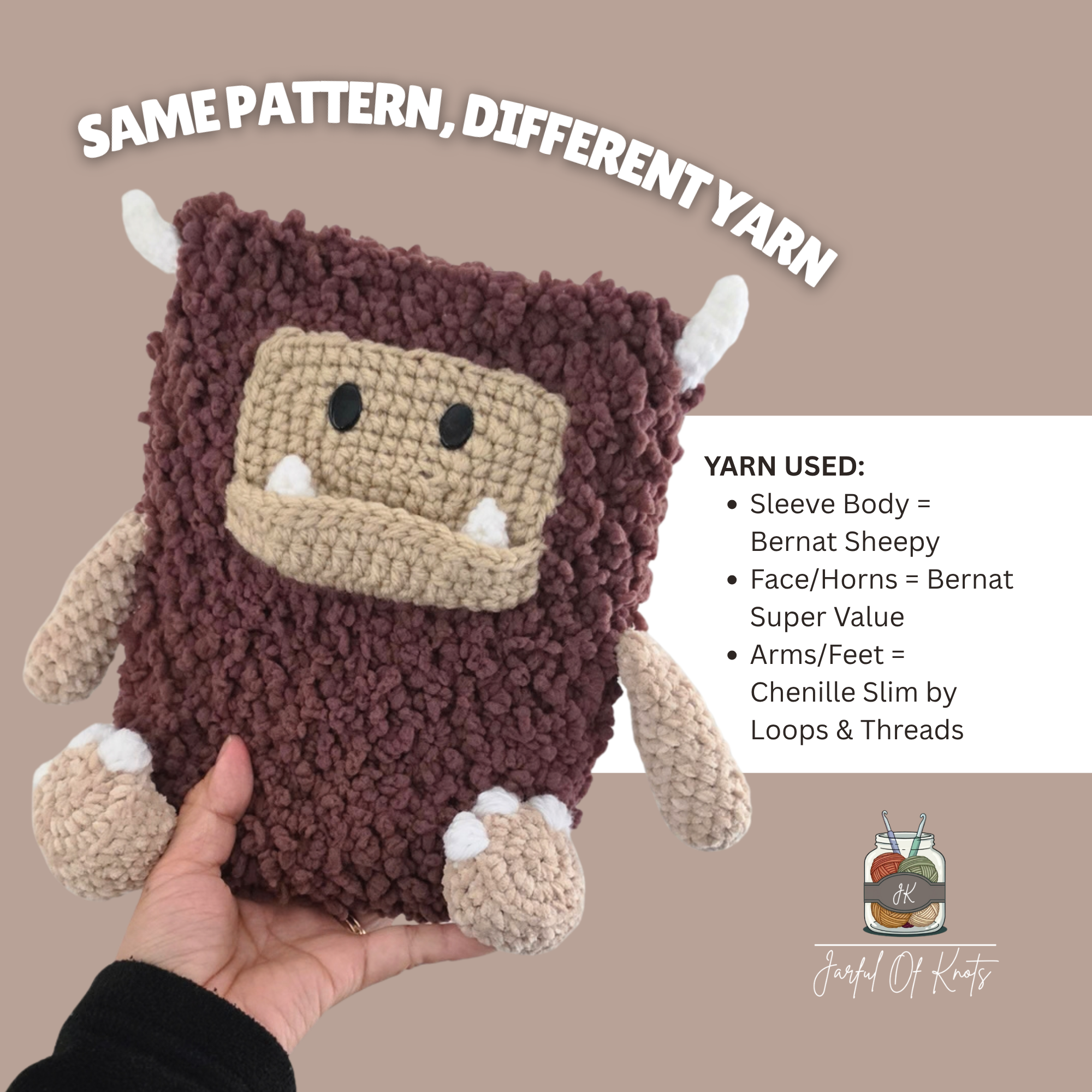 1. Bernat Sheepy yarn