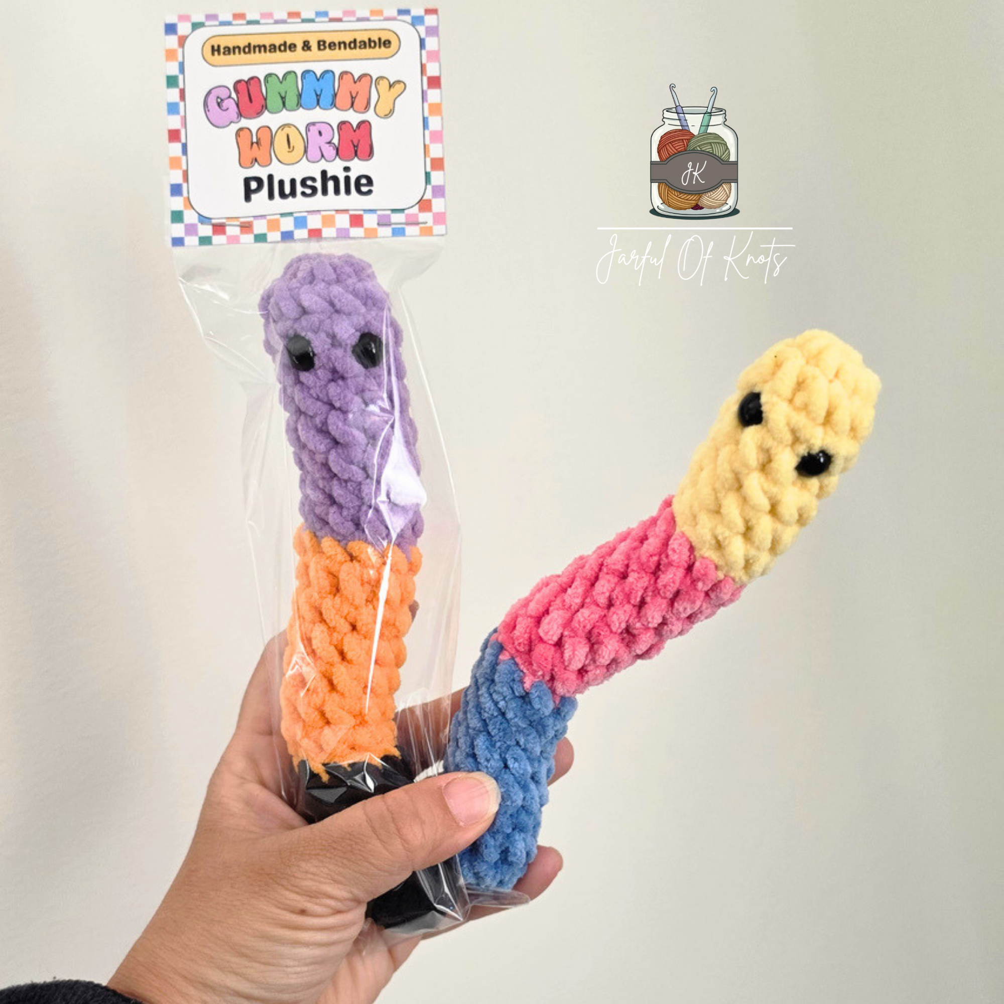Free Printable Tags for Gummy Worm Plushies — Jarful Of Knots