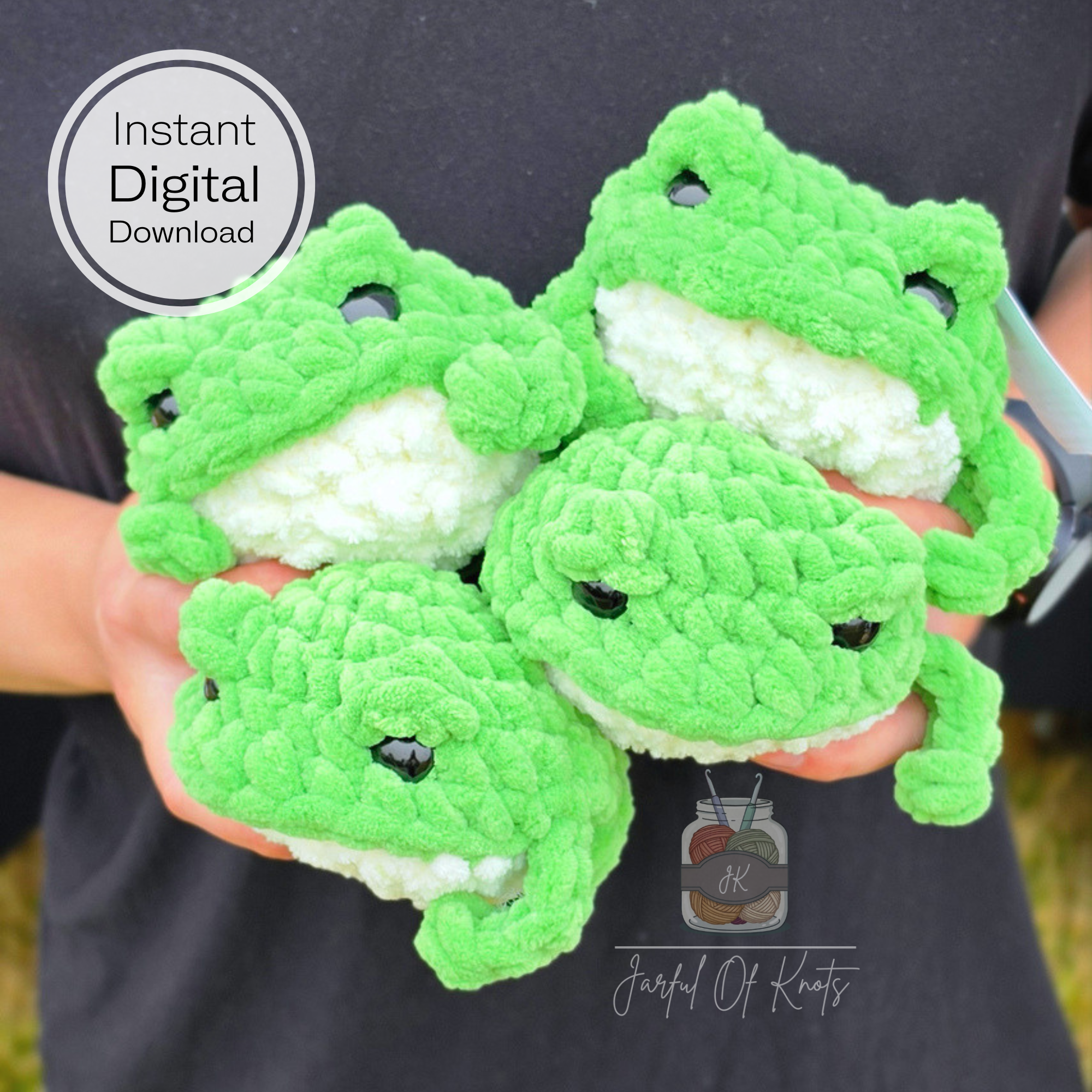 Low-Sew Frog Crochet Pattern