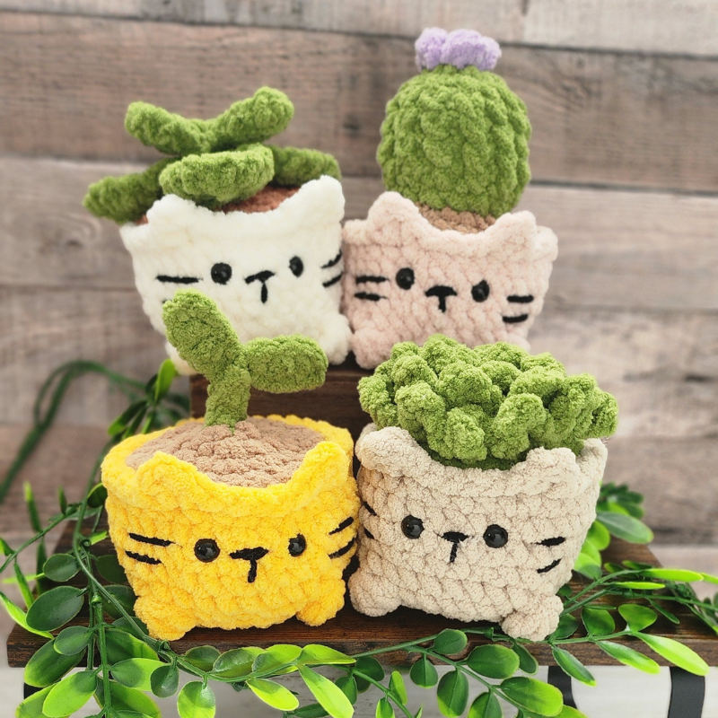 4-in-1 Cat Planter pattern
